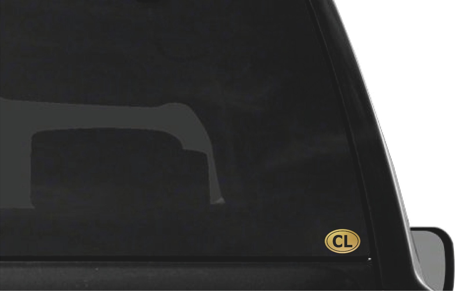 CL Sri Lanka country initials Vinyl Decal Window Oval CL Laptop Sticker