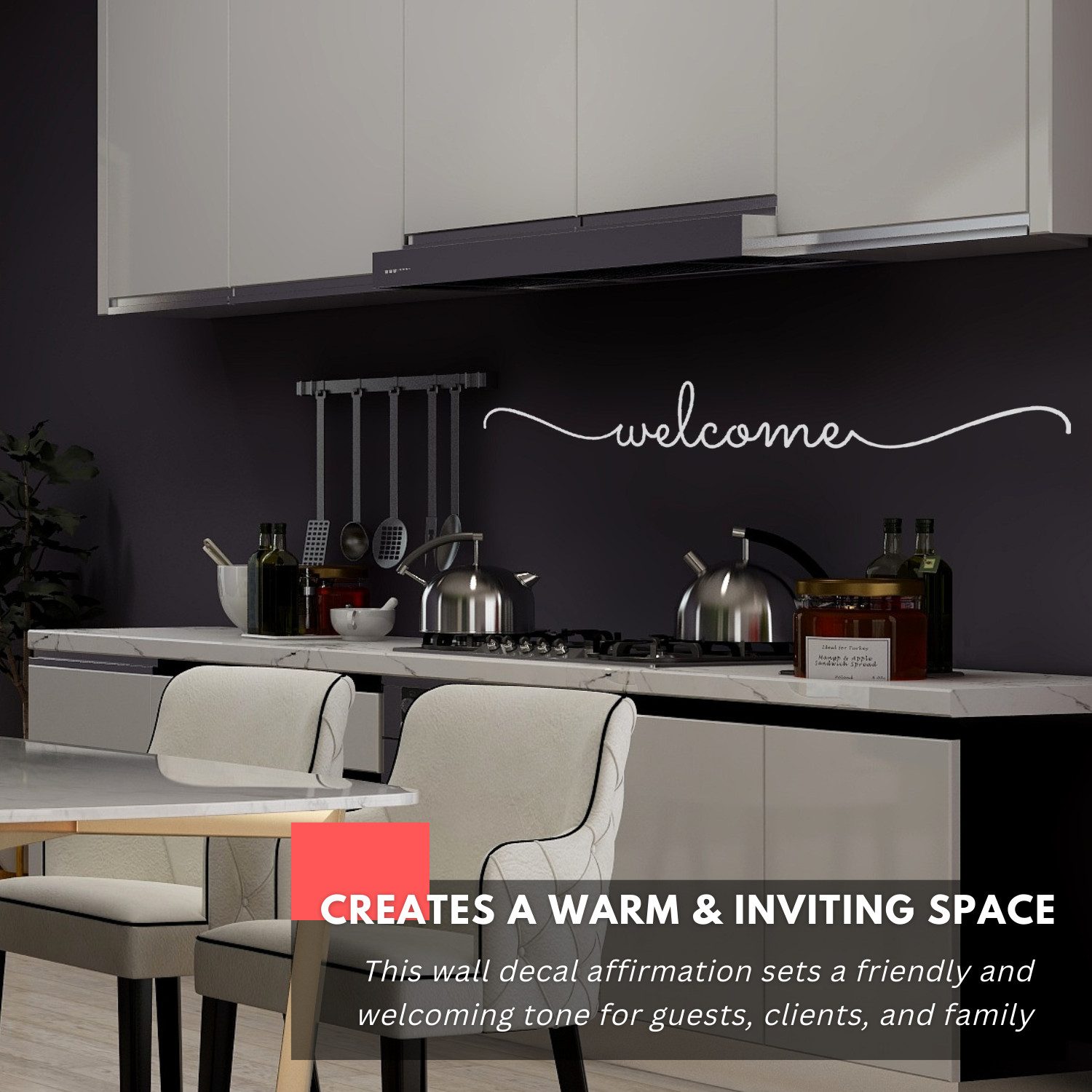 Welcome Inspirational Wall Decal Sticker Quote Home Vinyl Decor