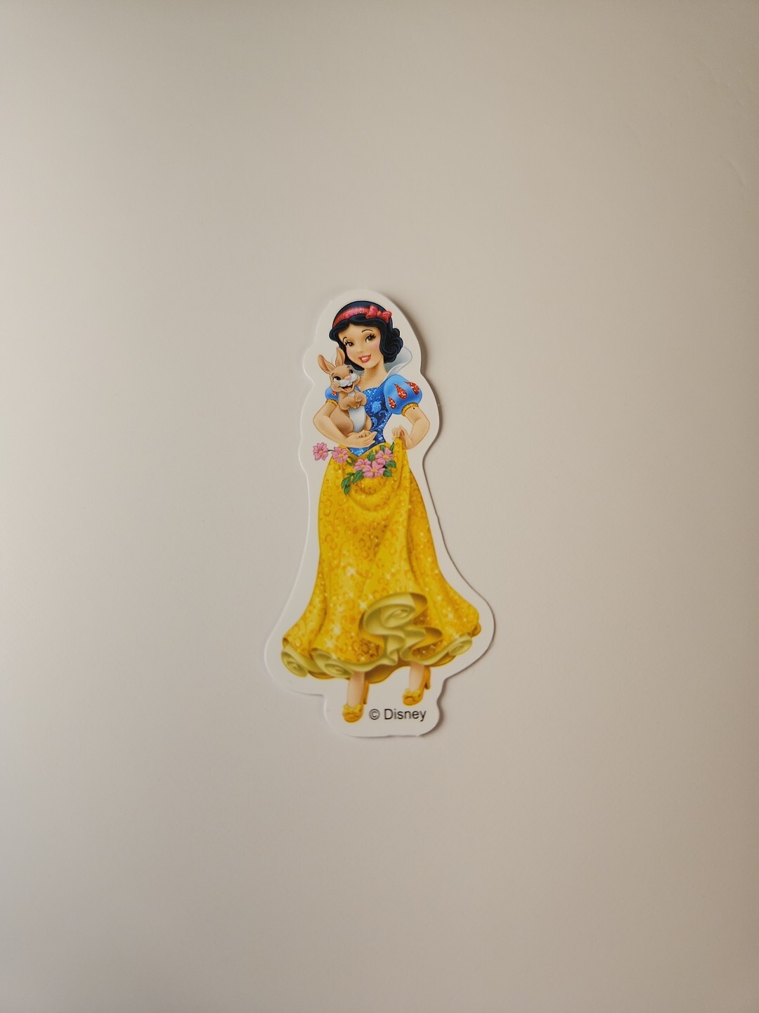 Snow White In A Gold Dress Laptop Sticker / Classic Disney Character Decal