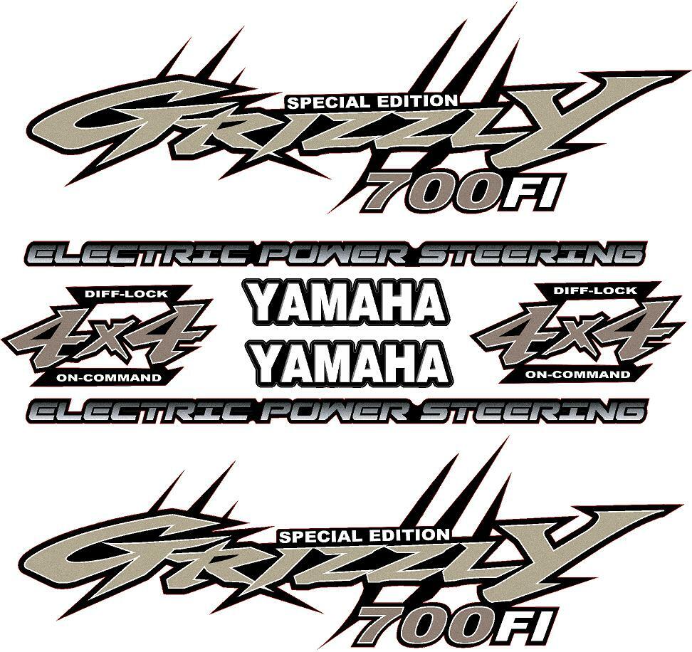 Yamaha Grizzly 700 4×4 Special Edition OEM ATV Tank Upgrade Decal Sticker kit