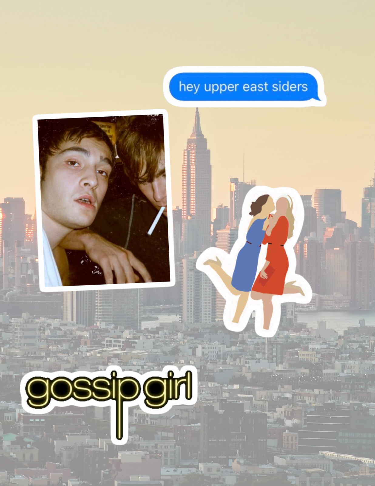Gossip Girls TV 4pk Sticker Pack