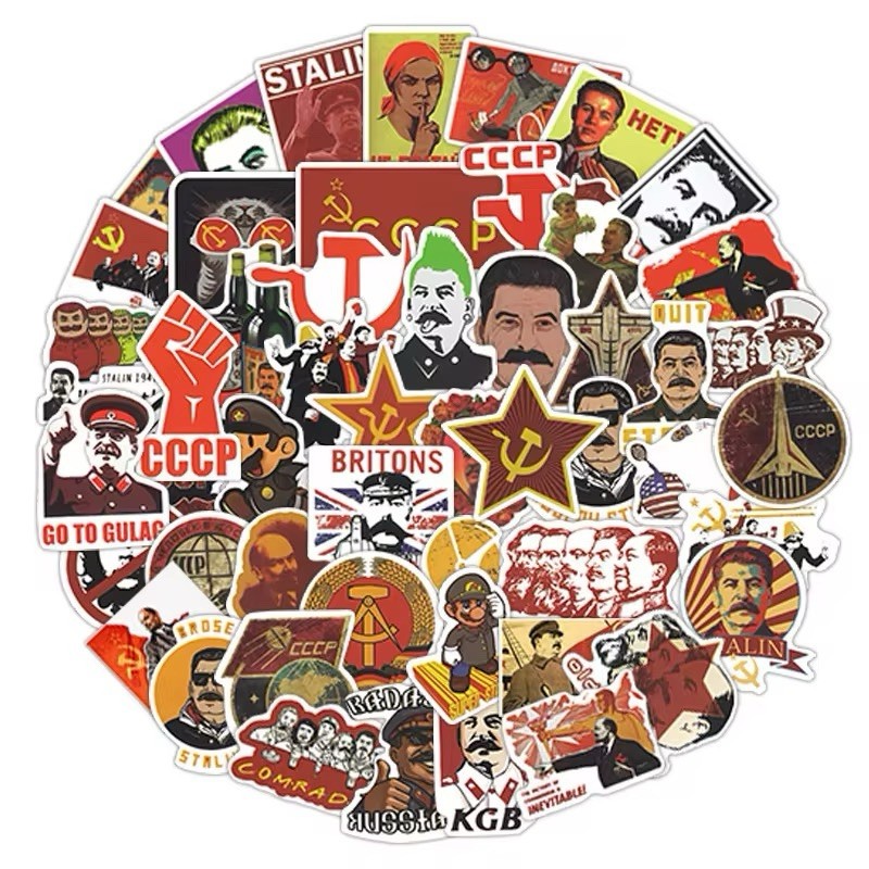 20 Random Soviet Culture Stickers USSR Decals Laptop Hydro Car Free Shipping!