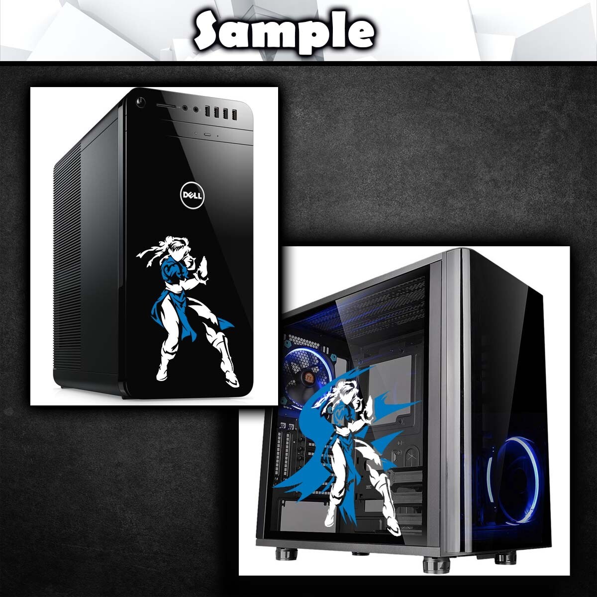 Chun-Li Street Fighter Vinyl Decal Sticker (VideoGame Car Laptop PC Tower Decor)