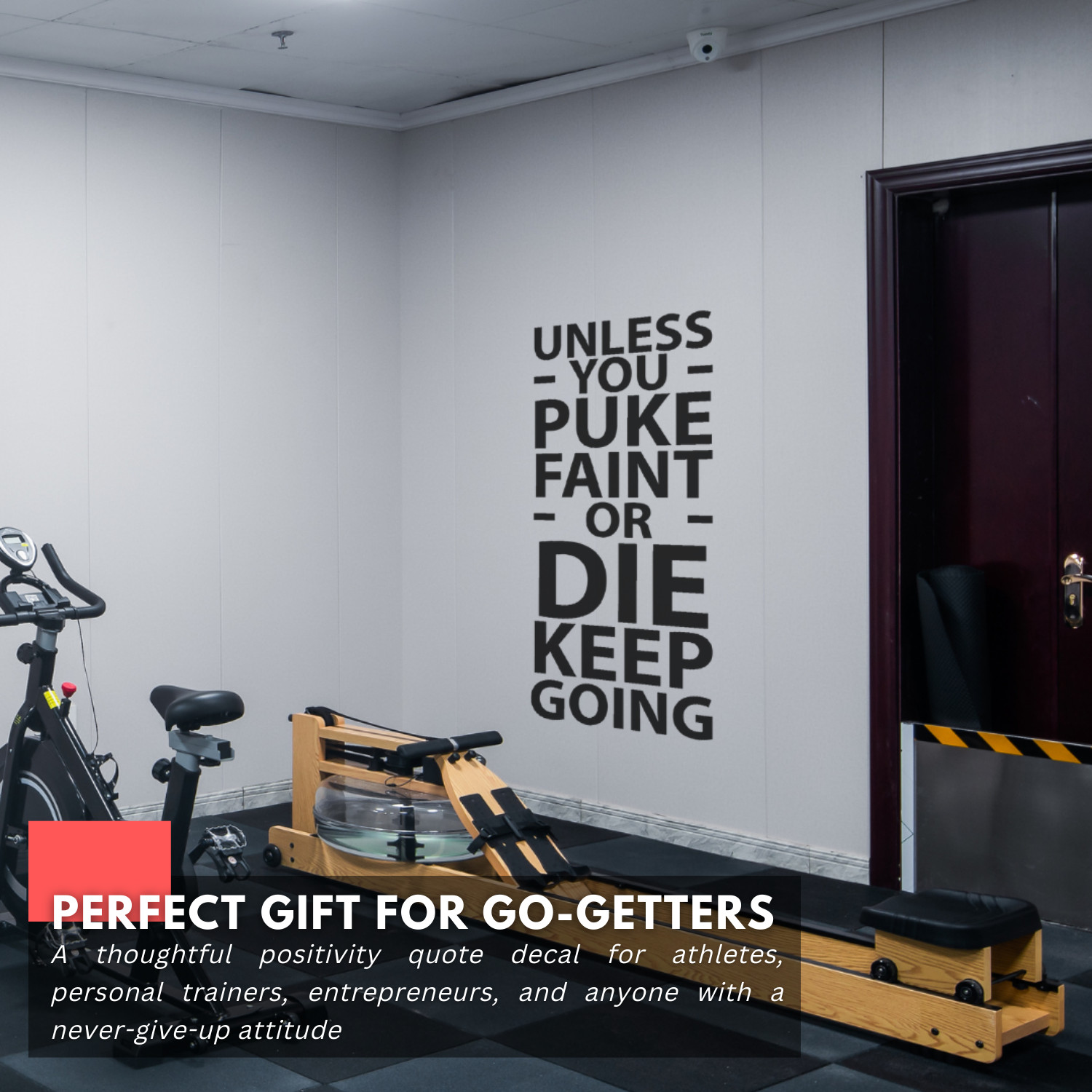 Gym Motivational Inspirational Wall Decal Sticker Quote Home Vinyl Decor