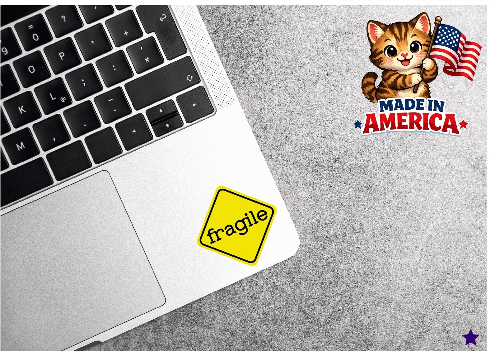Fragile Decal Sticker Caution Yellow Careful Handle with Care Sensitive Person