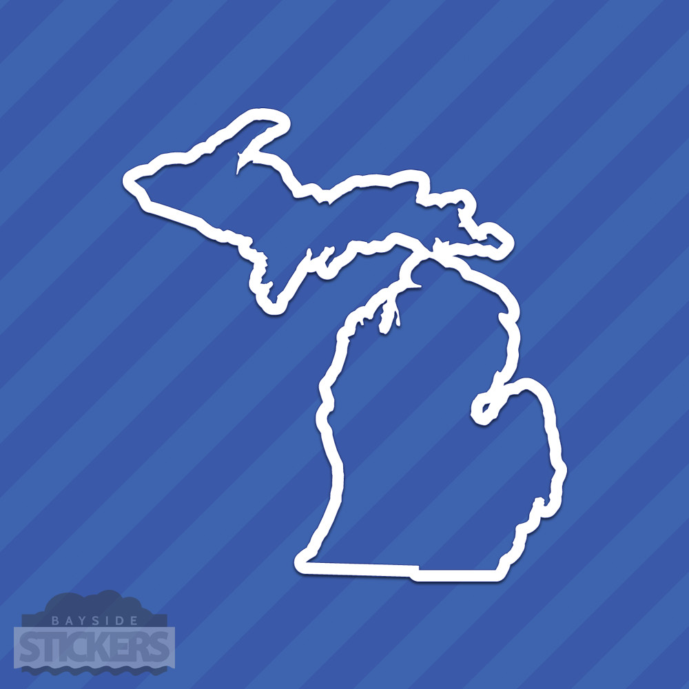 Michigan MI State Outline Vinyl Decal Sticker