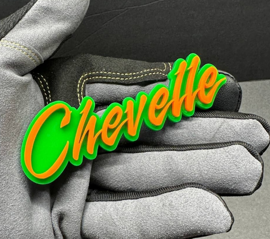 Acrylic Custom Car Emblem – Multi Color Laser Cut Badge with Your Name/Text