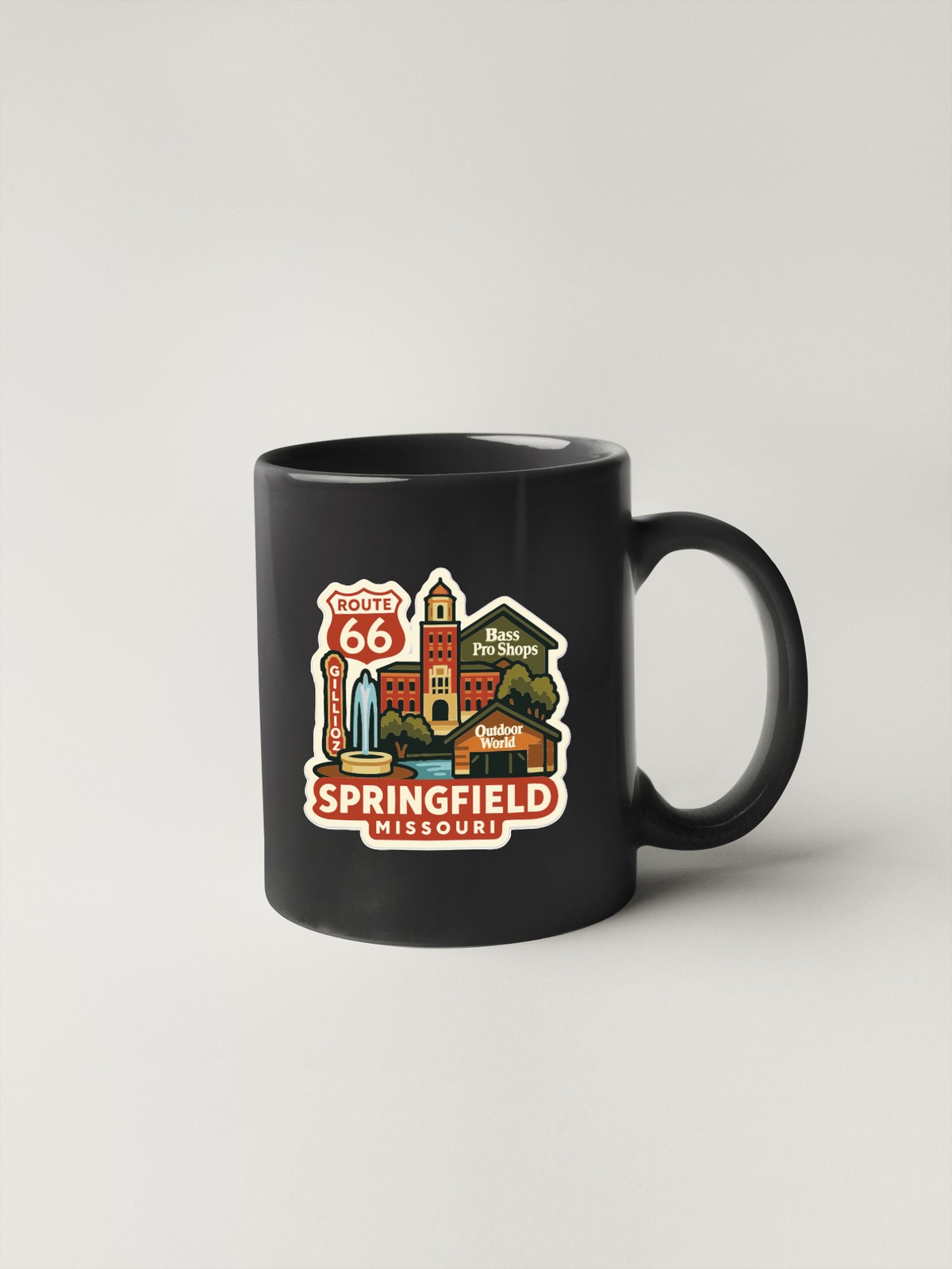 Springfield Missouri Sticker Decal Vinyl Die-Cut City Skyline Landmark Design