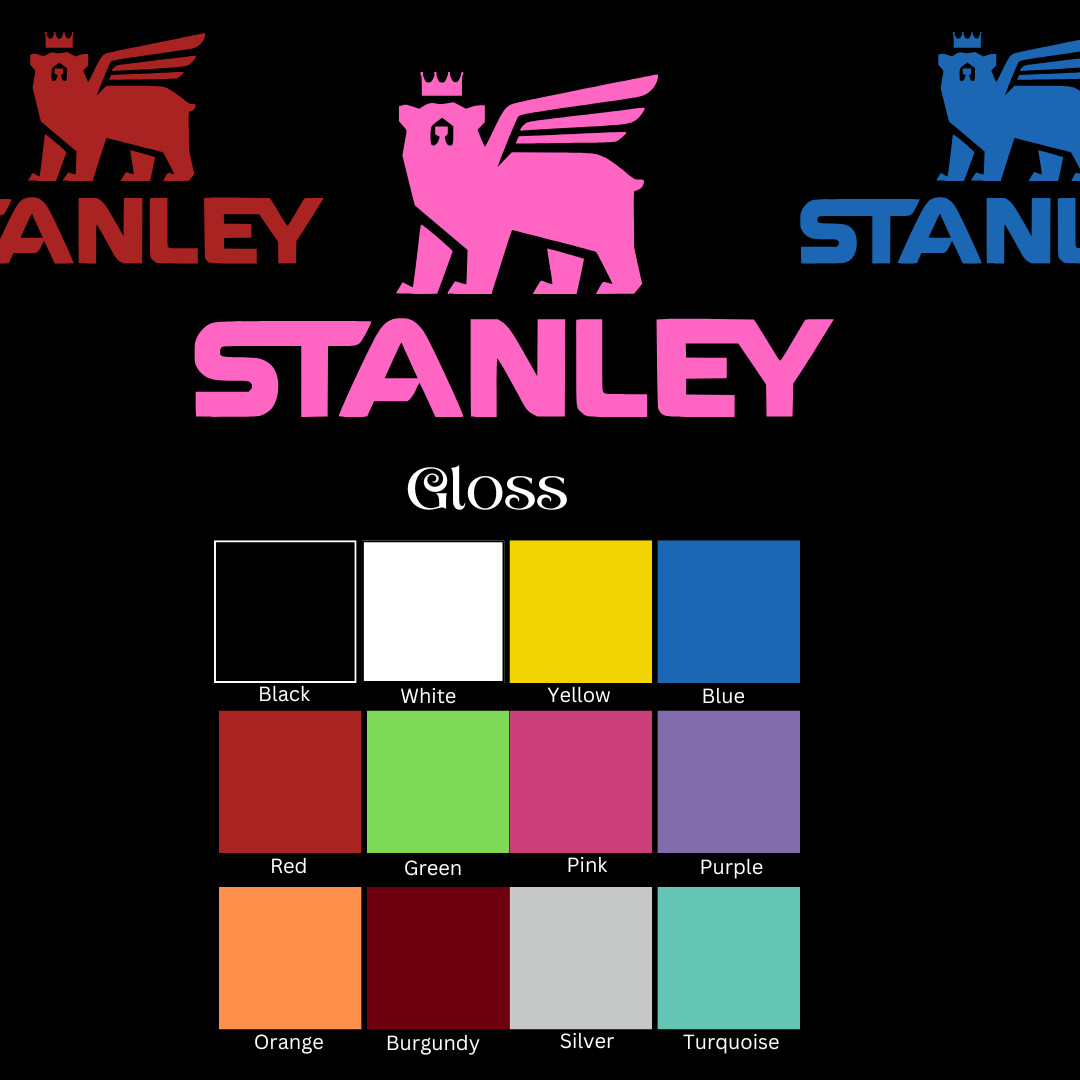 "Stanley Bear Vinyl Decal 2pk – Tumblers, Laptops, Camping, Hiking & Travel!