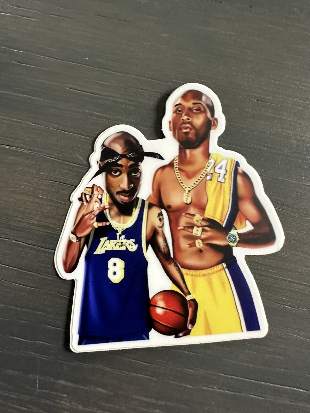 2Pac Vinyl Sticker Pack (2) High Quality HIP HOP Rap Lot Tupac Kobe Flowers
