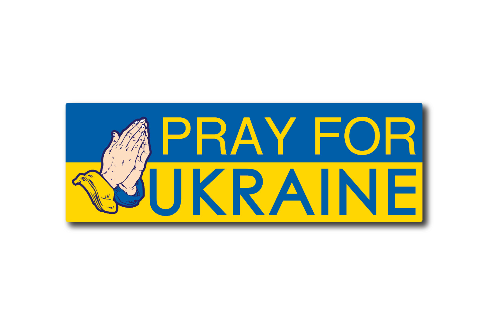 UKRAINE Flag Sticker Decal Vinyl Bumper Car Window Pray for Ukrainian