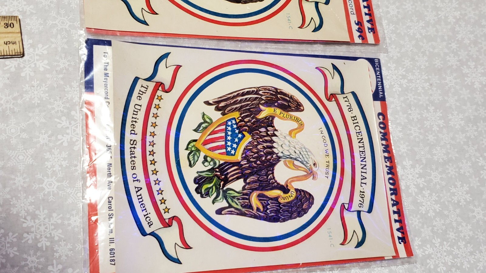 Lot vintage meyercord bicentennial decal inspired authentic american illustrator