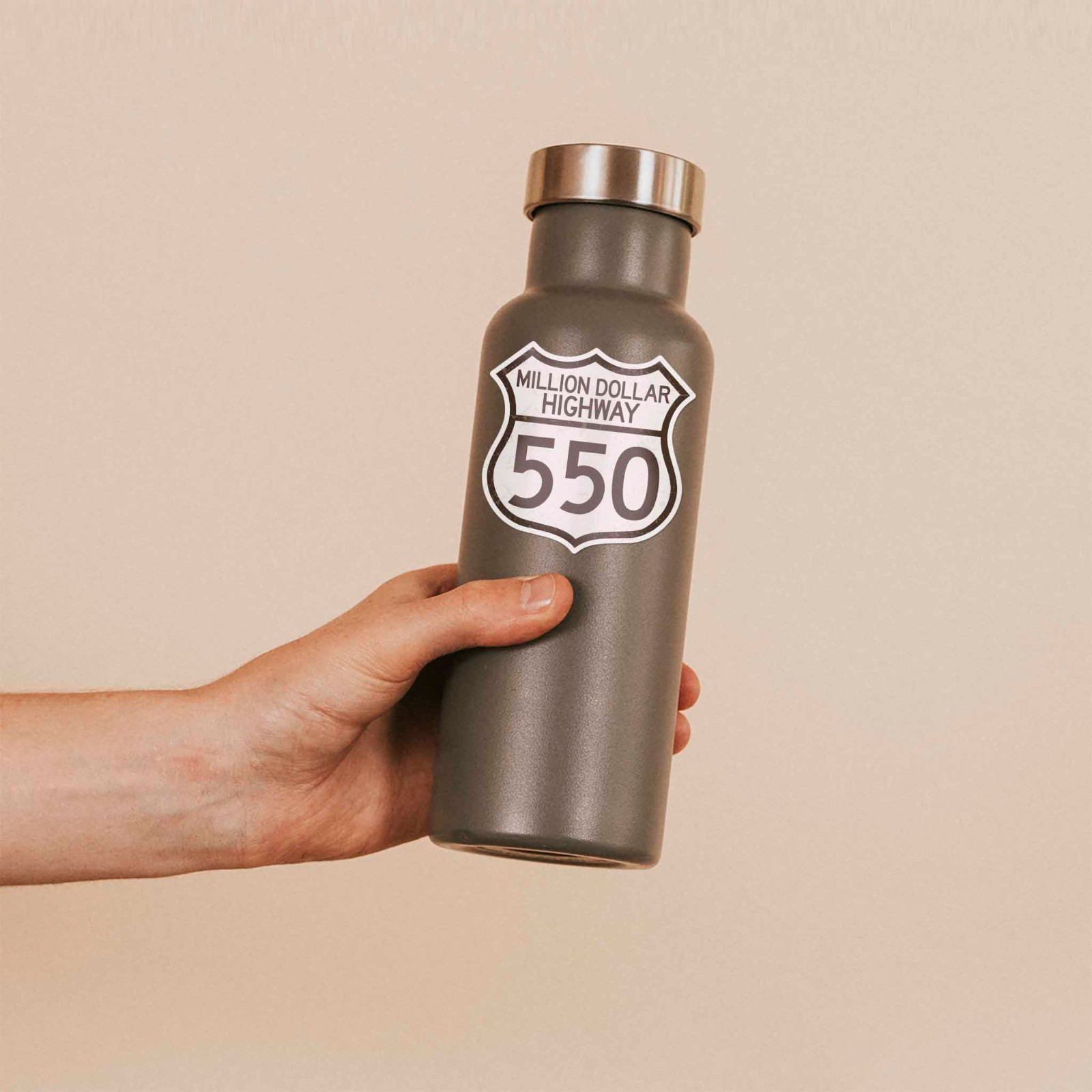 Colorado Million Dollar Highway 550 Sign Sticker – Rocky Mtn Decal for Laptop