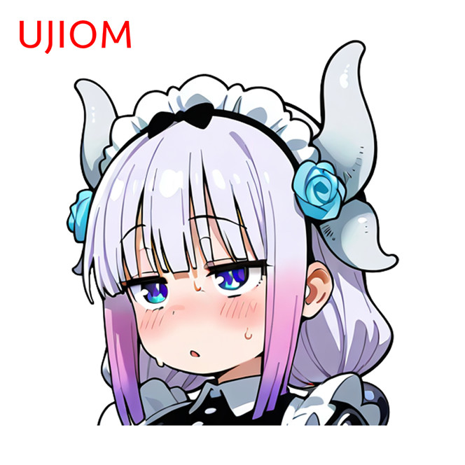 EARLFAMILY 5.1" Kanna Kamui Futa Car Sticker Windows Waterproof Artistic Decal