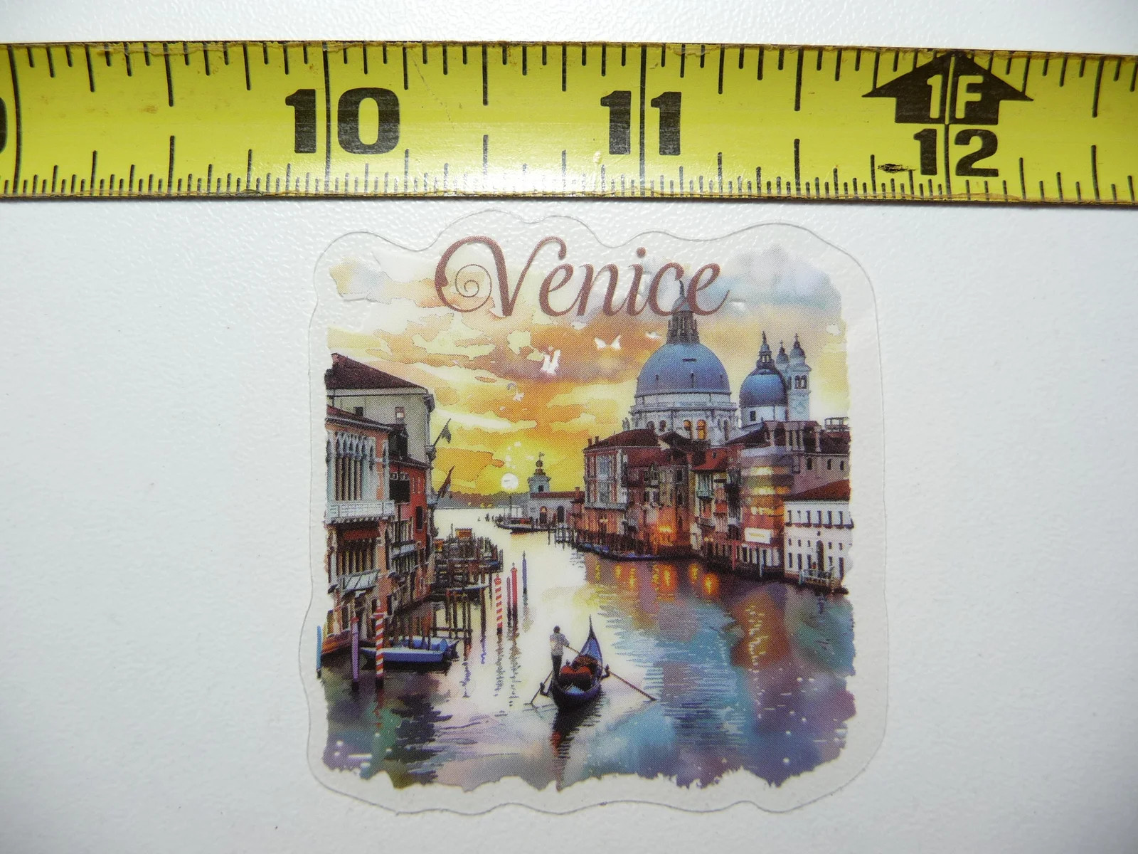 VENICE CANAL ITALY #2 GONDOLA SMALL STICKER DECAL TRAVEL VIEW SITE COLORFUL