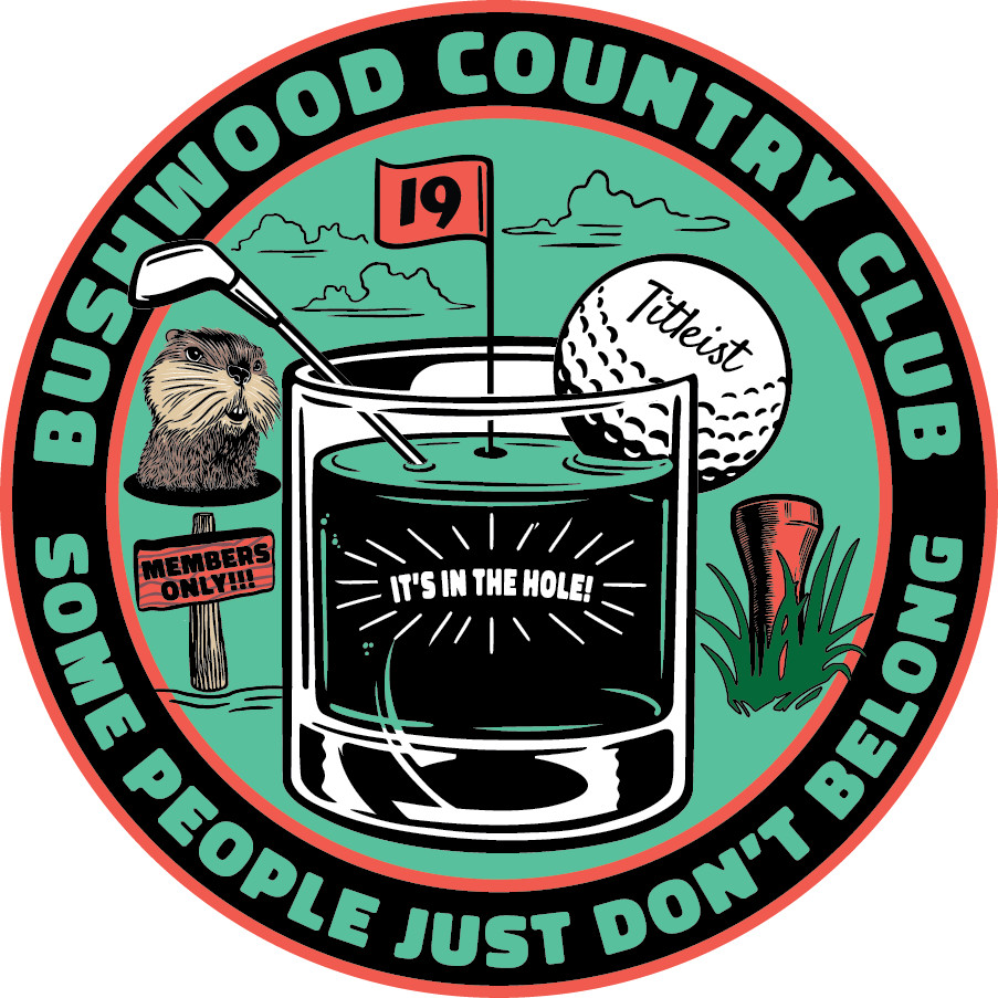 Bushwood Country Club Sticker Caddyshack Movie Golf Humor Vinyl Decal Bar Gift
