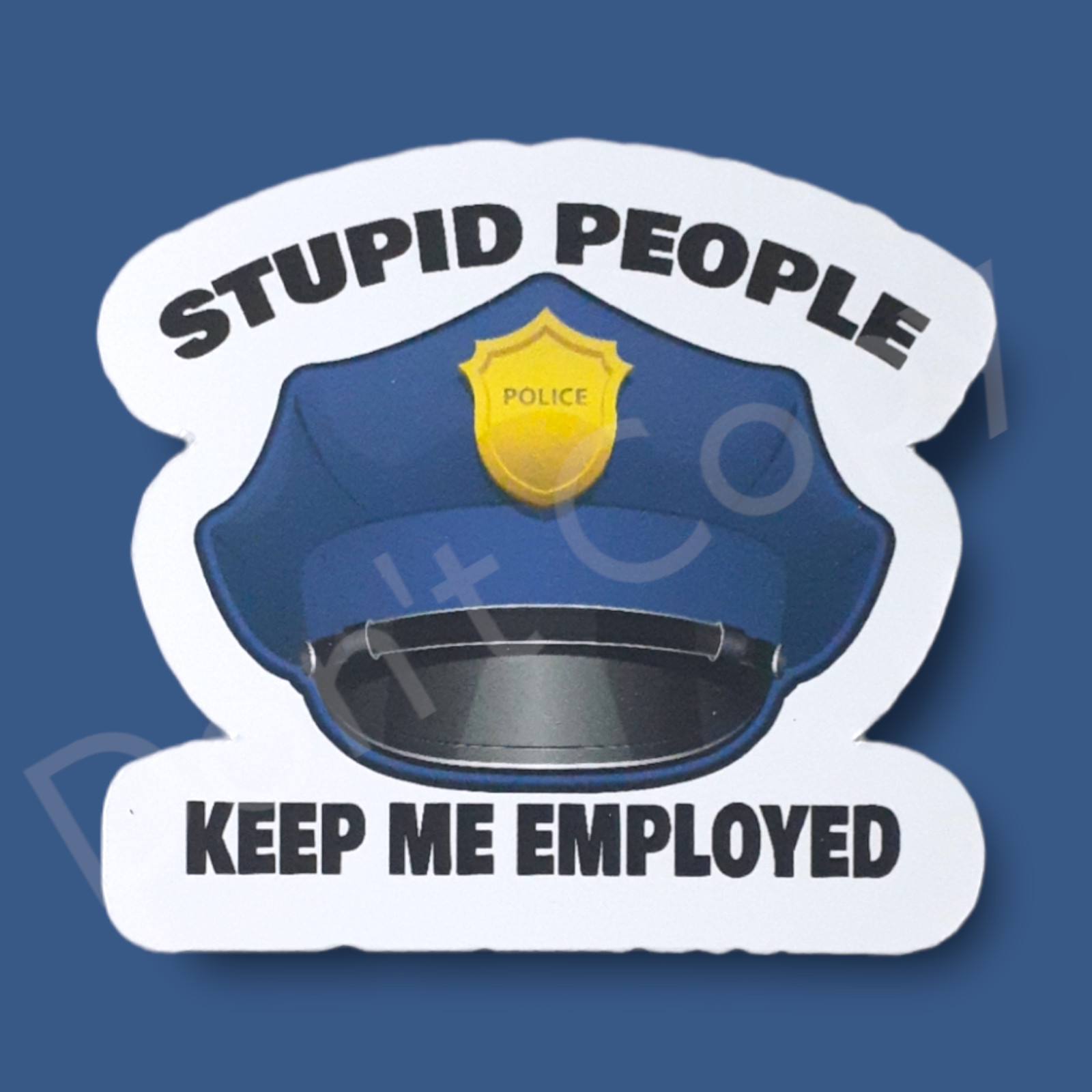 Police Officer Theme Vinyl Stickers Fun Decorations For Laptops, Tablets, etc