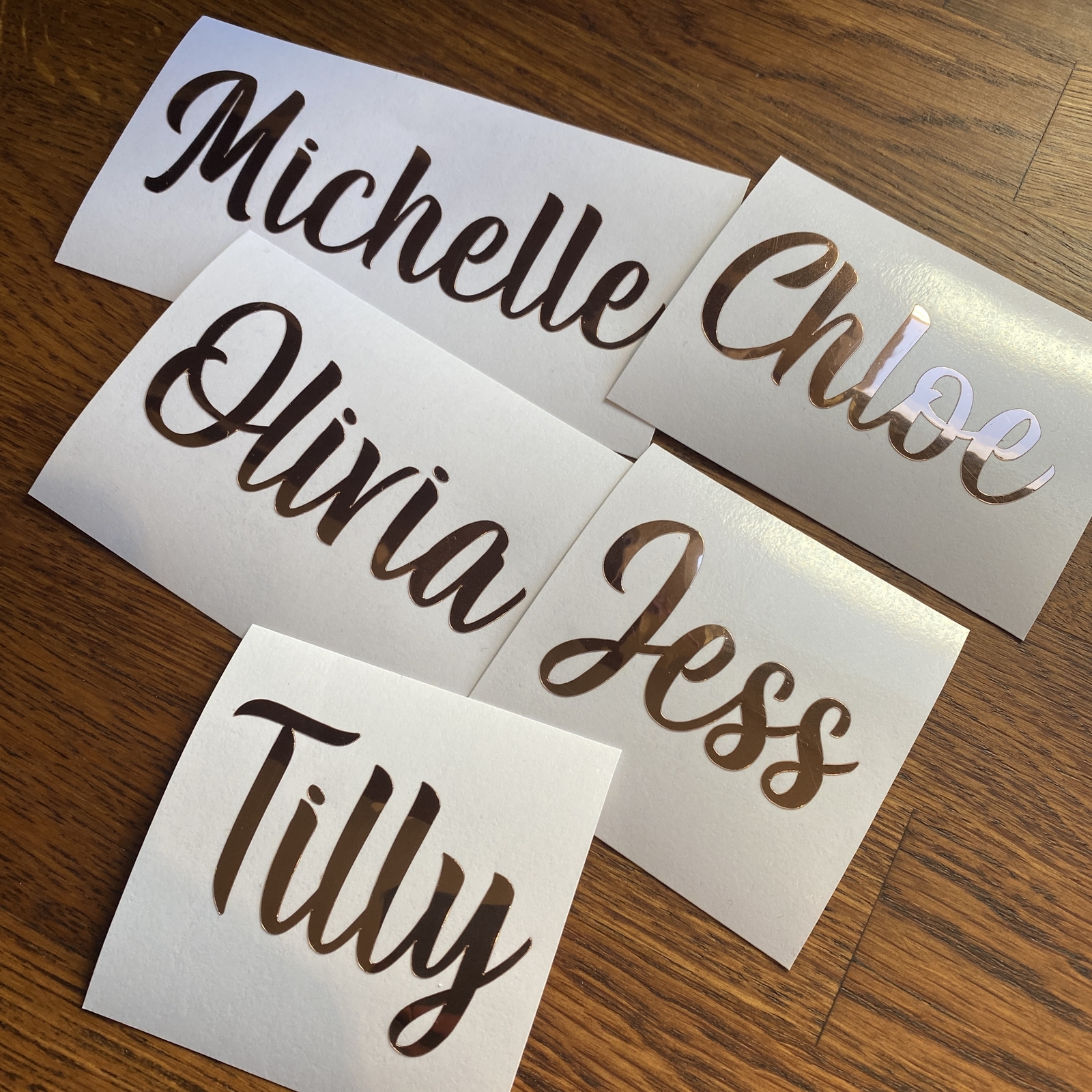 VINYL NAME LABELS for Bottles, Wedding Décor, Wine Glasses, Balloons, weddings