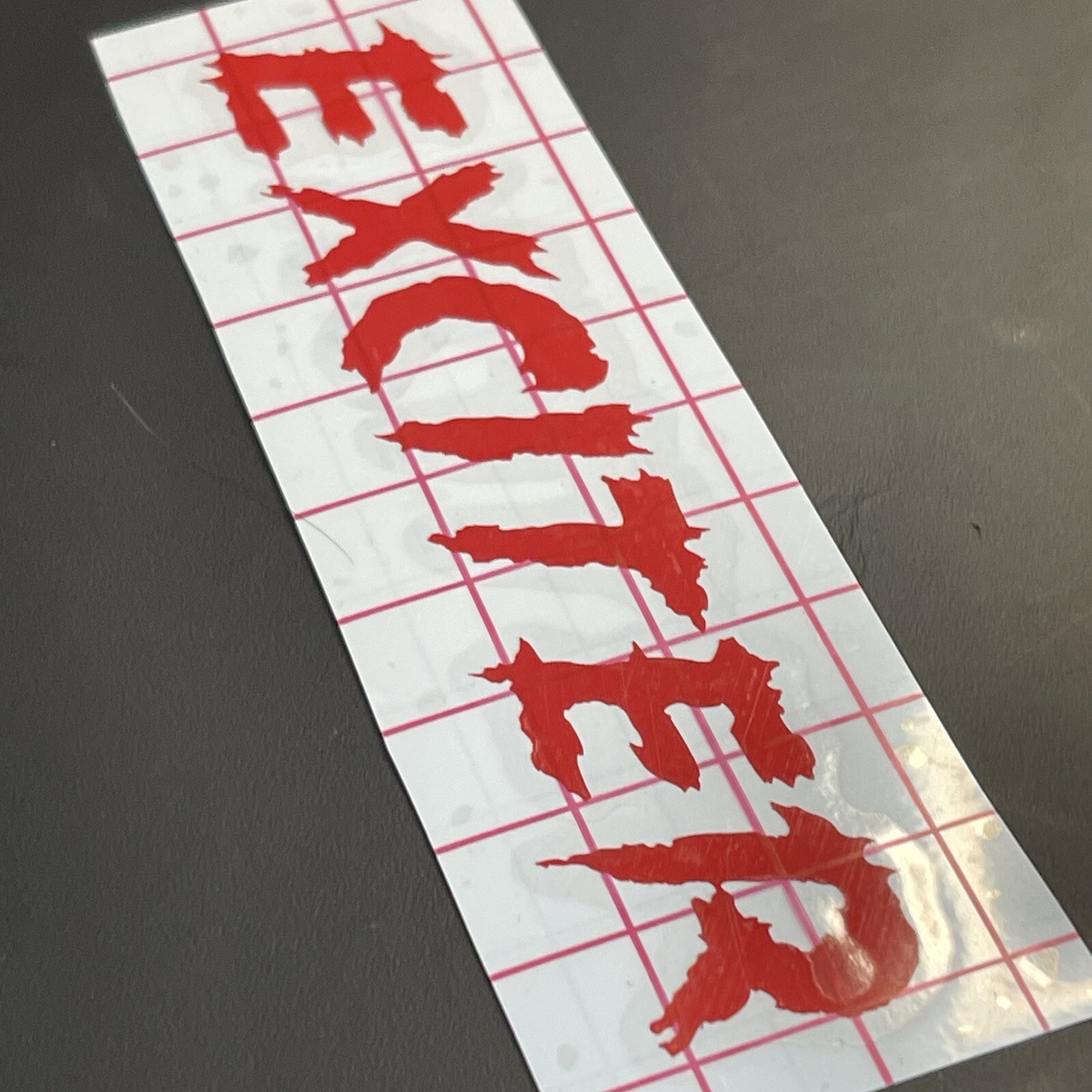 Exciter Logo Vinyl Sticker Decal Heavy Metal Band Car Bumper Overkill Church