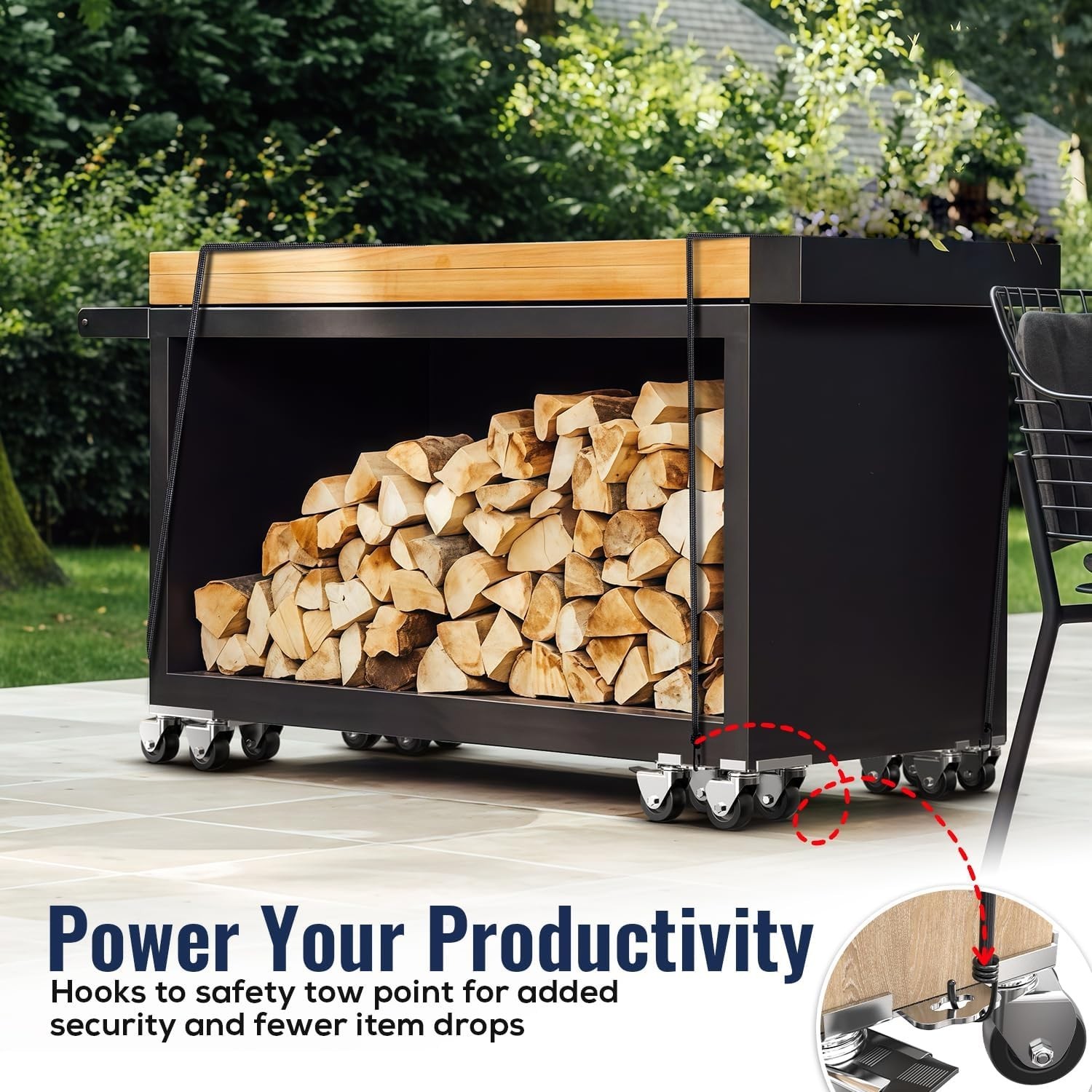 Furniture Moving Dolly with Reinforced Steel Panel Heavy Duty,360°Swivel & Top B