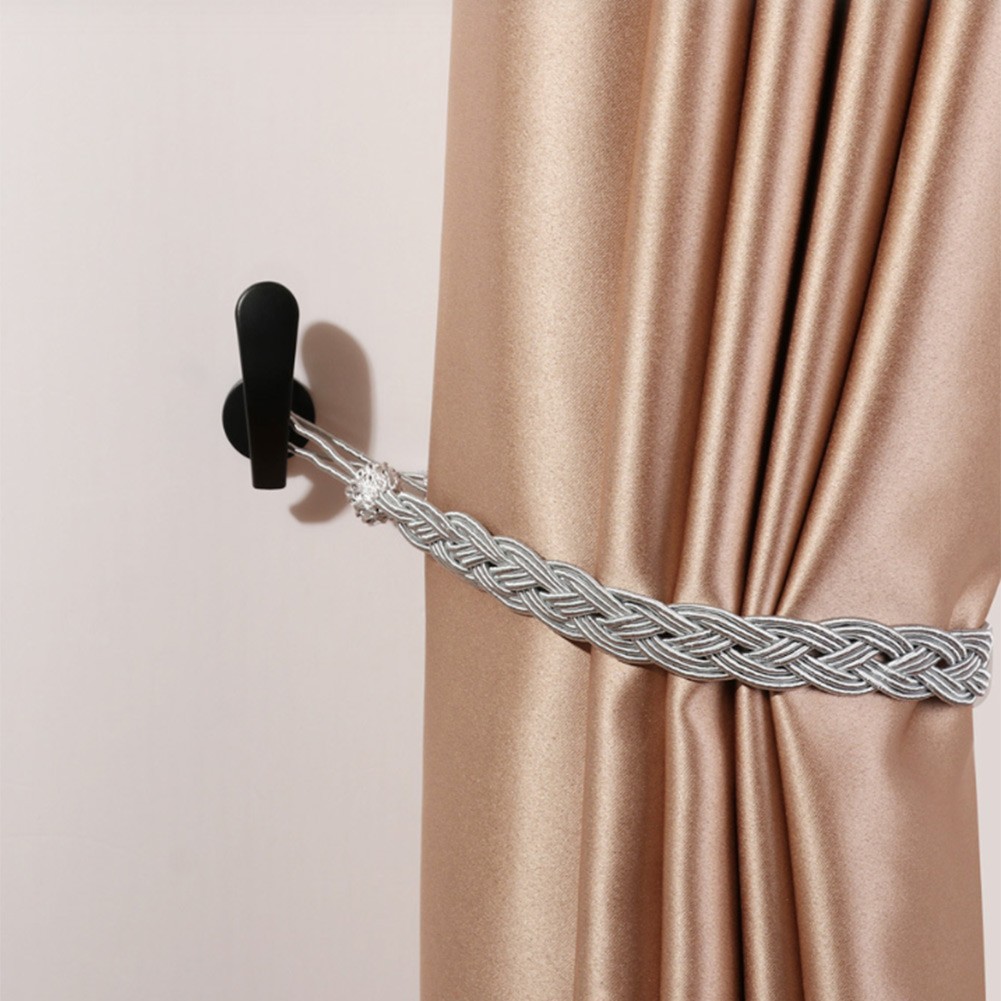 Zinc Alloy Wall Mount Curtain Tieback Hooks Compact 6.5 2.8 cm for Any Room