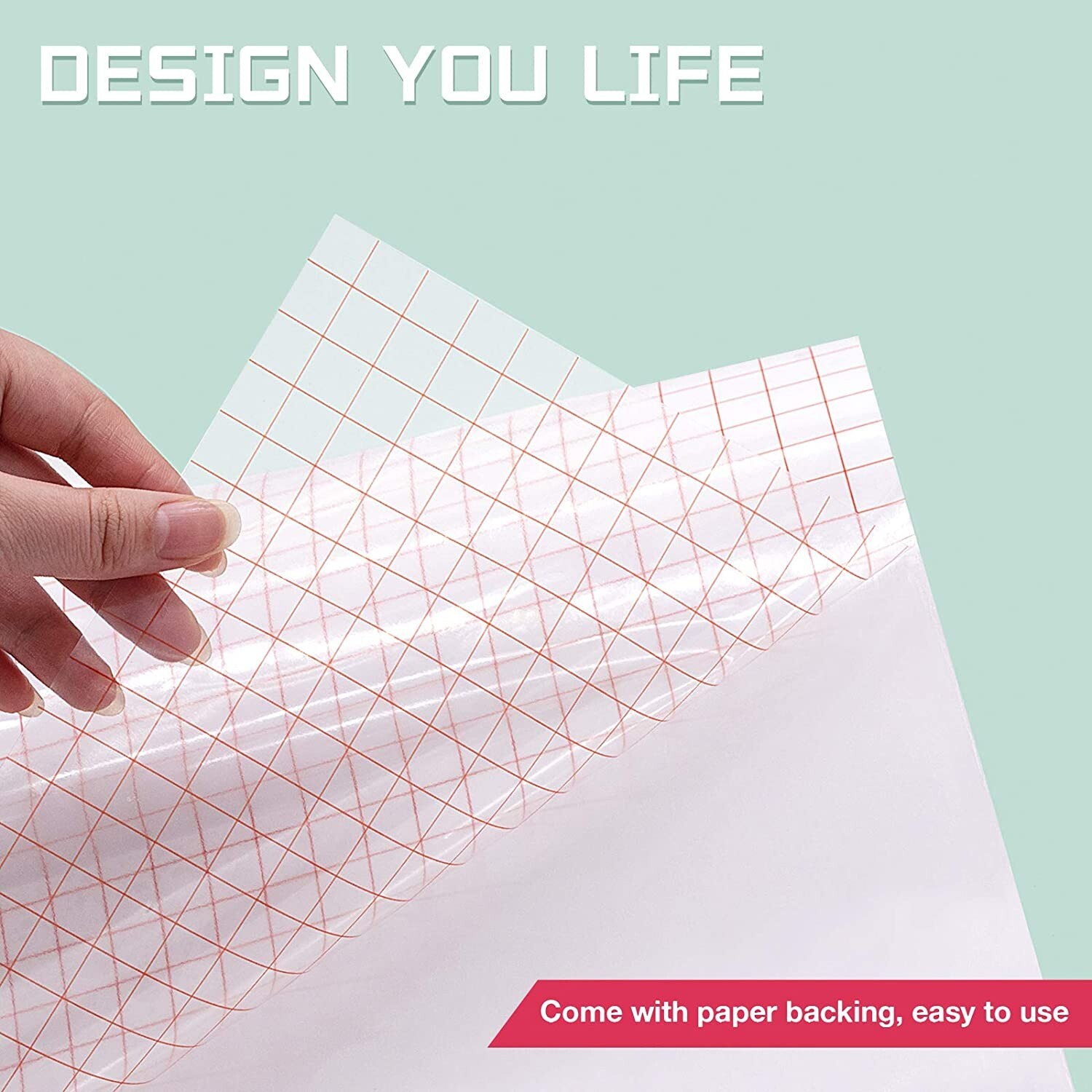 Vinyl Transfer Tape – 12×50 FT Hassle-Free for Silhouette Cameo, Cricut