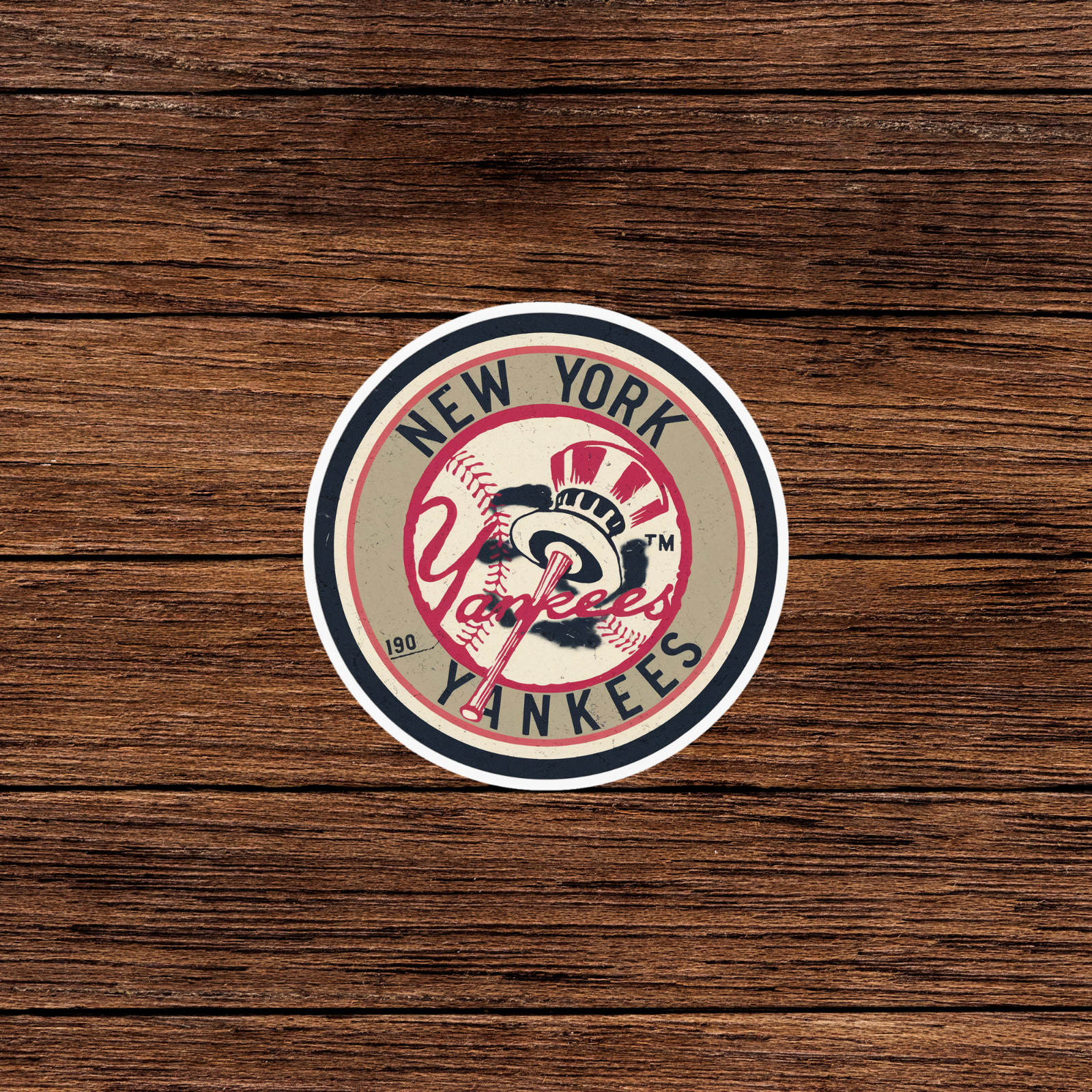 Vintage New York Yankees Baseball Team Sticker – Retro MLB Decal for Fans #2006