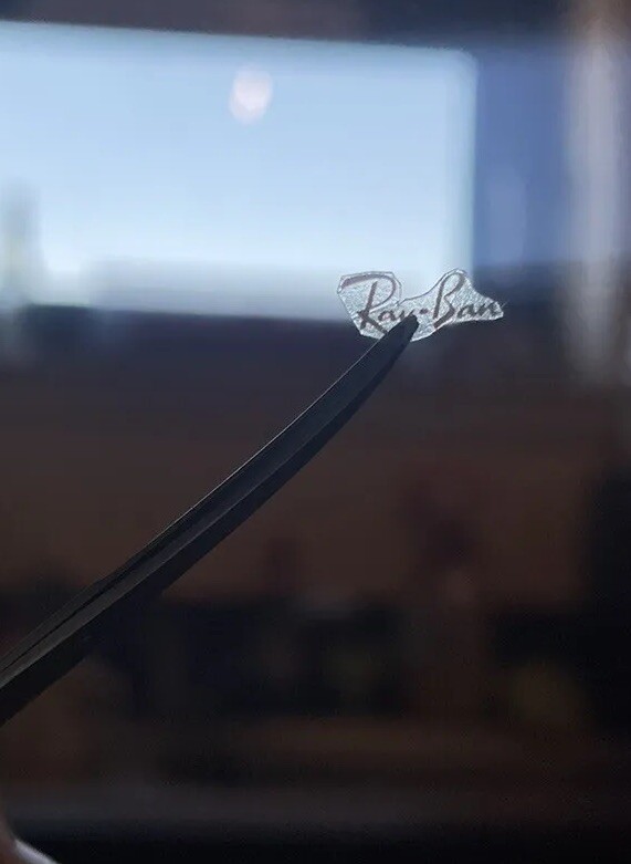 Ray Ban SMALL TRANSPARENT Sticker – Qty1 – (Tracked delivery – UK Only)