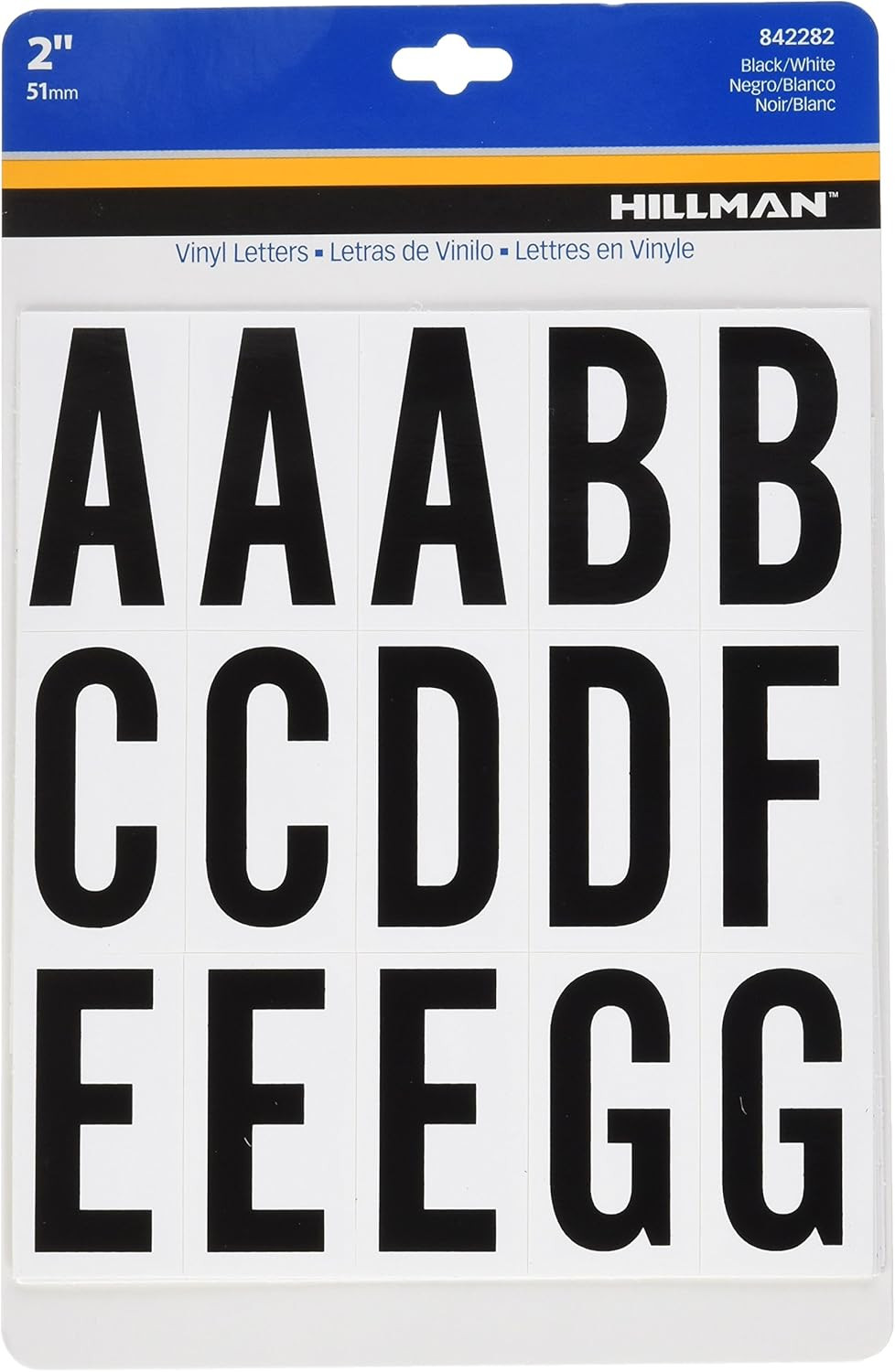 Self-Adhesive Vinyl Letters Kit 2” – Easy-to-Read Numbers & Alphabet Characters