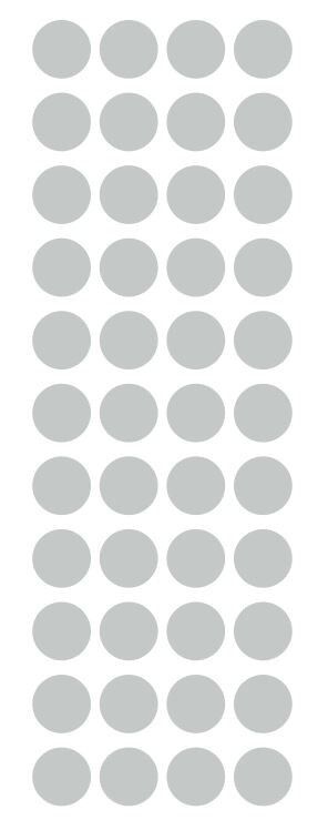 3/4" Light Grey Gray Round Label Dots Stickers Color Code Inventory 3/4 Inch Dot