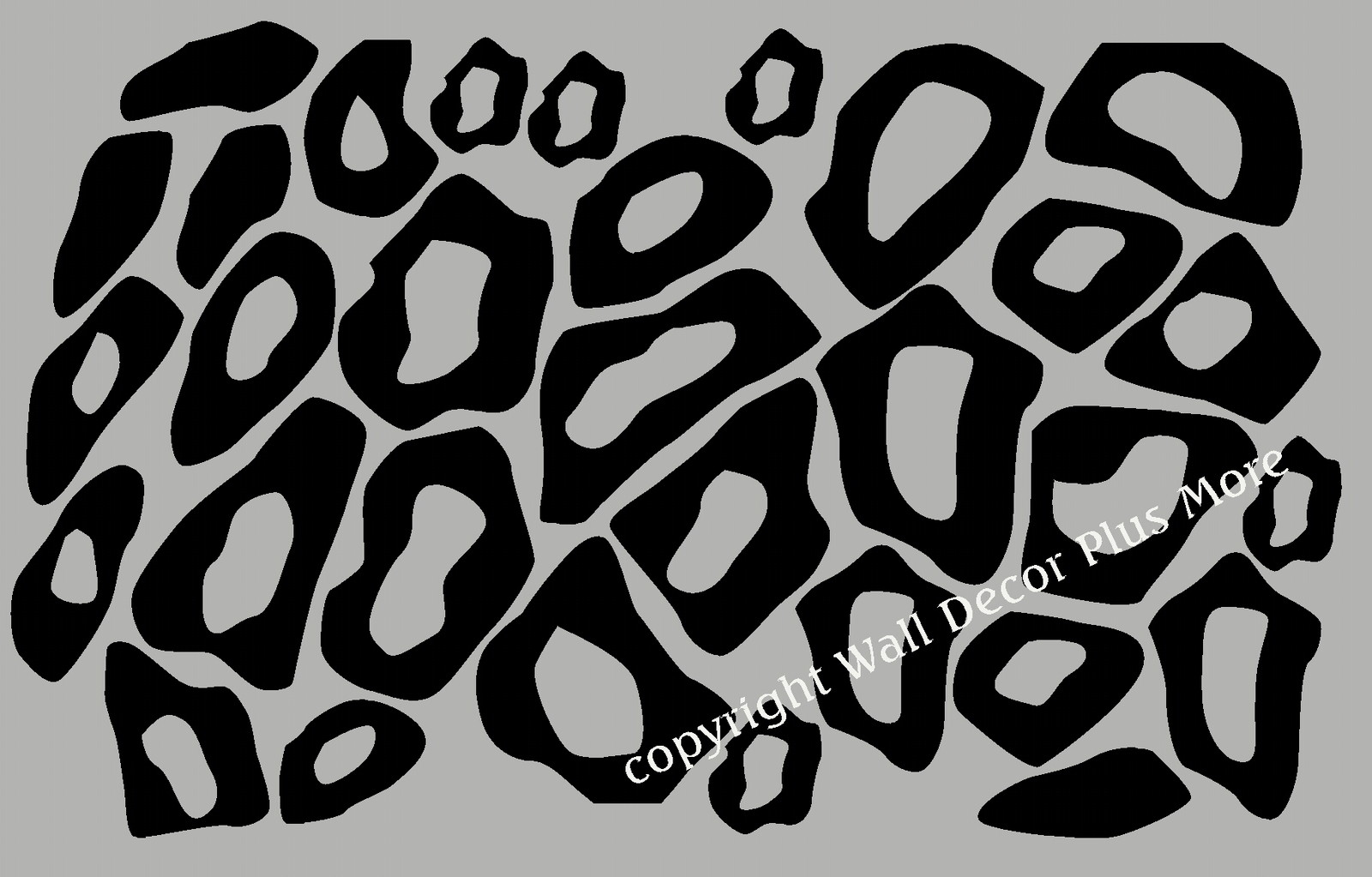 Leopard Cheetah Animal Print Wall Sticker Decals 31pc 5" Room Decor Peel-n-Stick