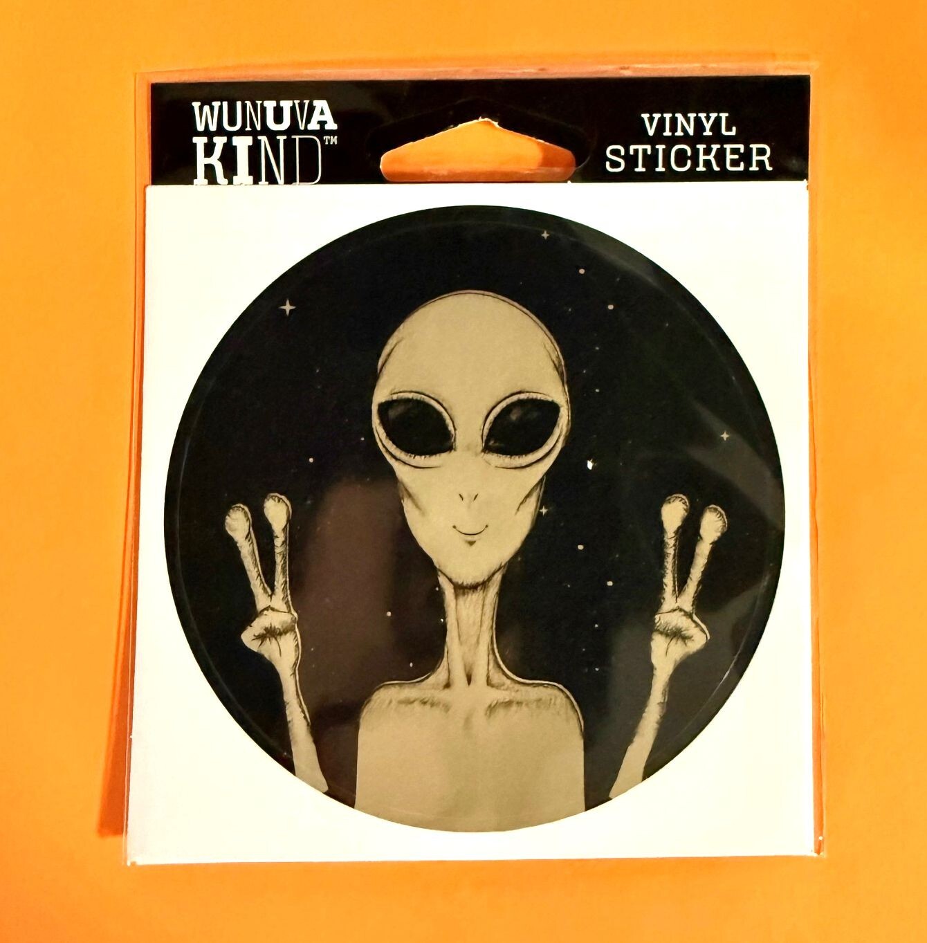 PEACE ALIEN OUTER SPACE 4" VINYL DECAL STICKER FREE SHIPPING