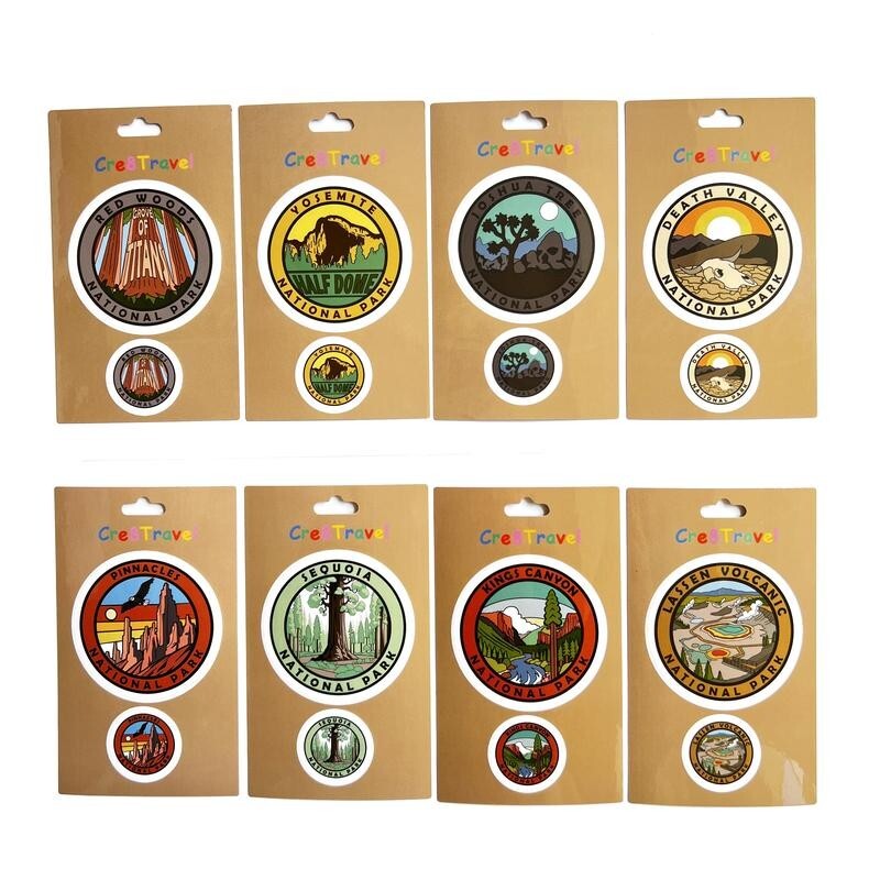 Pinnacles National Park Sticker Set – 2-Pack Vinyl Stickers (2" & 1")