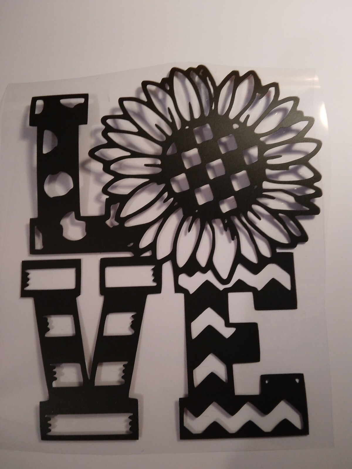 Love Sunflower Decal