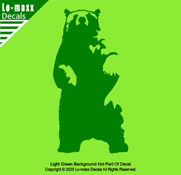 Bear Art Truck Car RVs SUV Trailer Boat Gun Case Hunting Die Cut Vinyl Decal