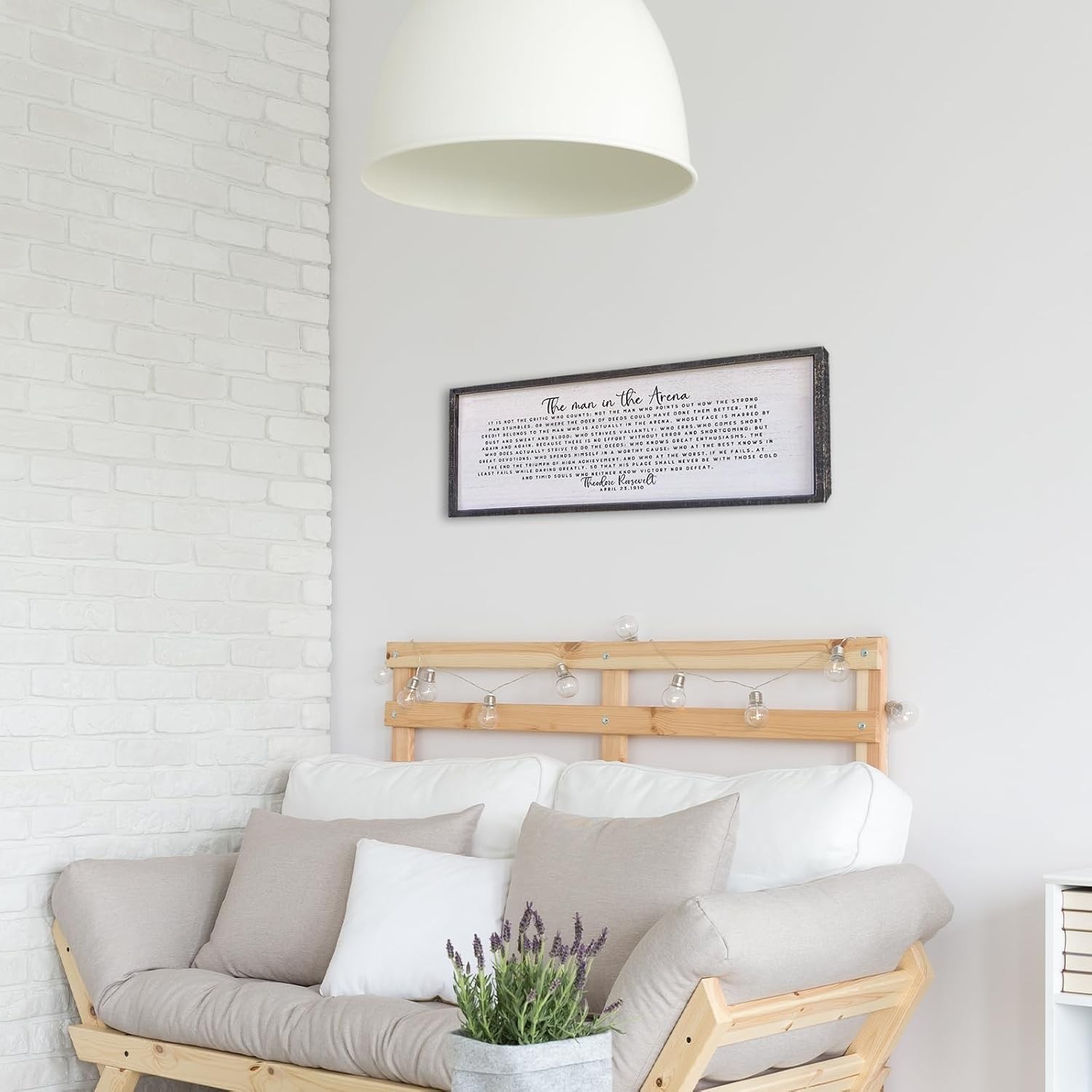 Inspirational Quotes Home Wall Sign 40×15 Retro Office Decor