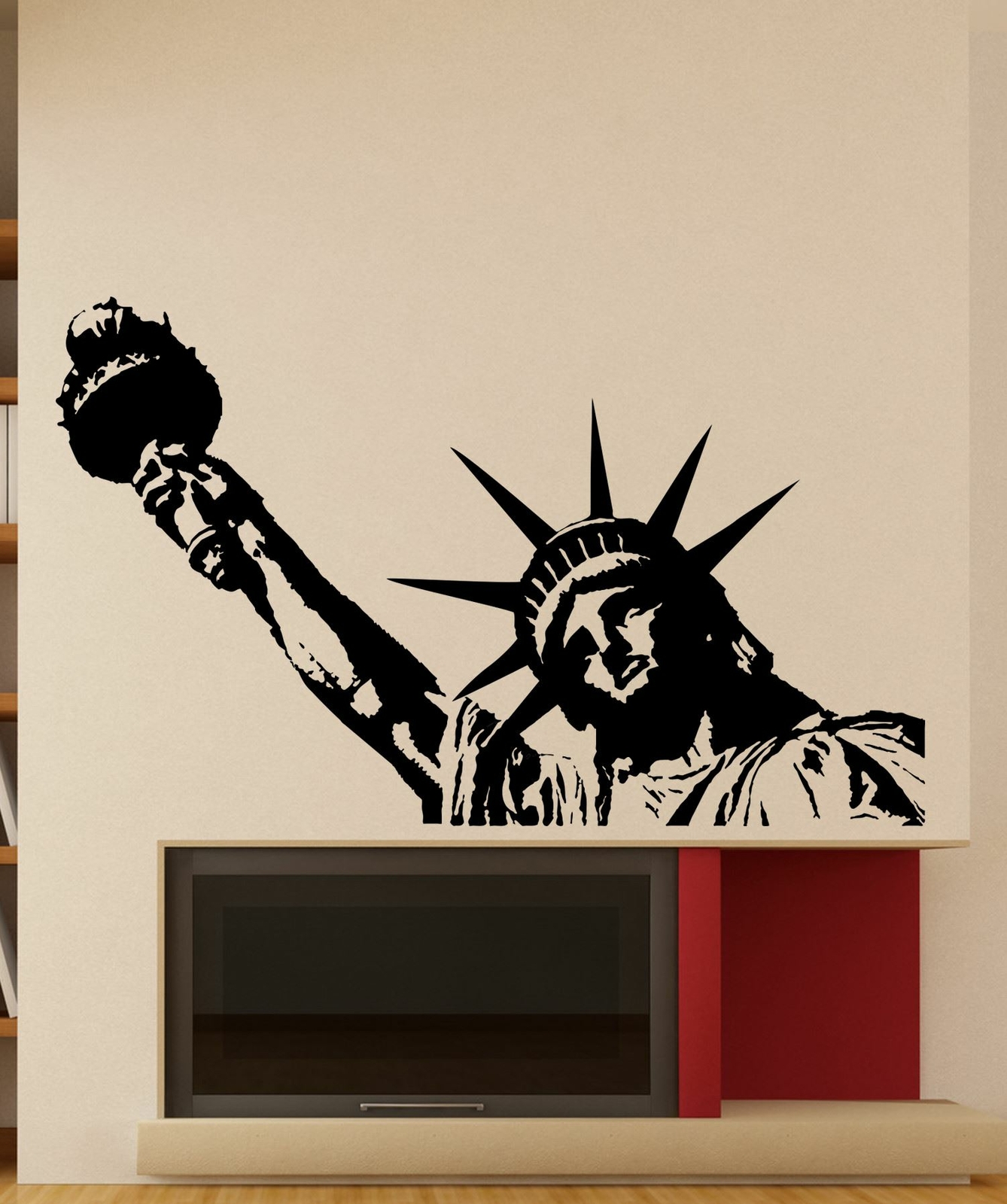 Statue of Liberty Vinyl Wall Decal Sticker. New York Theme Decor. NYC. #122