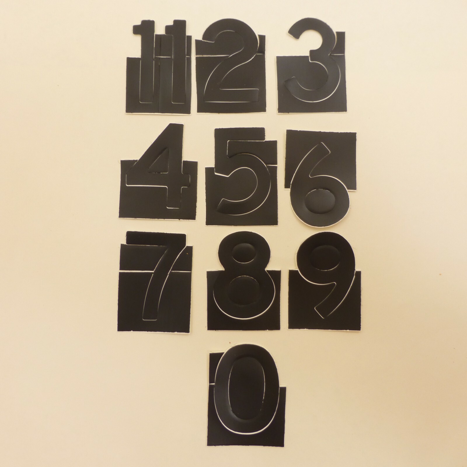 Choice of 2" Black Removeable Custom Stick-On Vinyl Stickers Letters Numbers