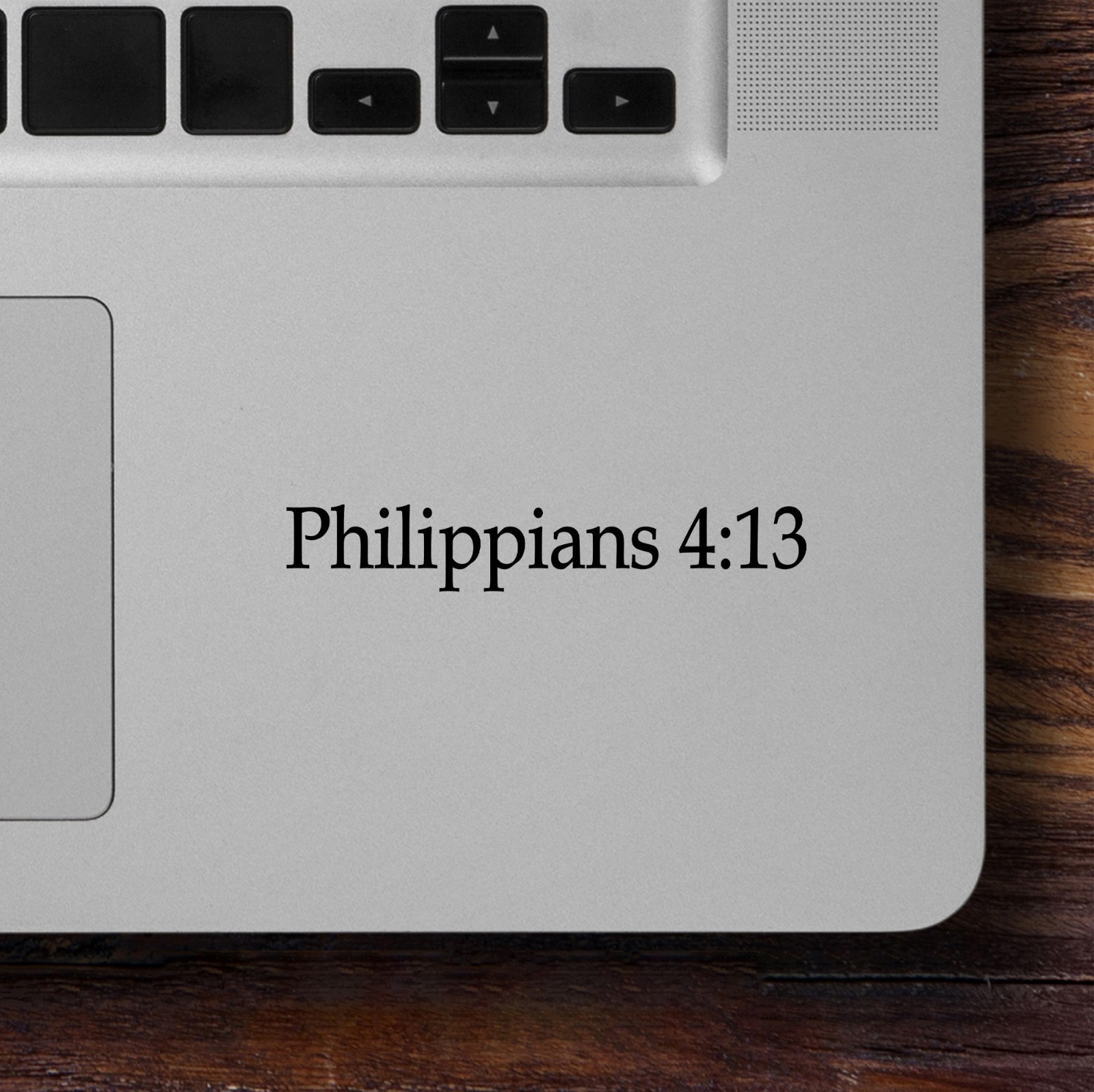 Philippians 4:13 Vinyl Decal Sticker – Christian Bible Verse Scripture Wall Art