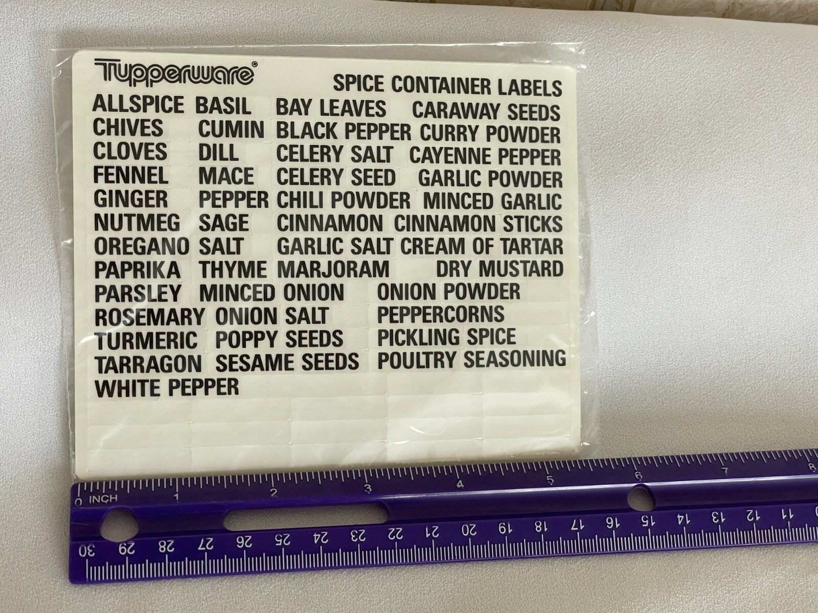 NEW Tupperware Modular Container Spice Food & From the Kitchen of Label/Stickers