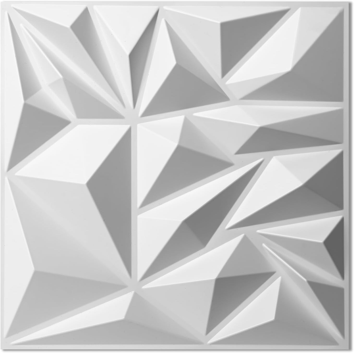 3D Wall Panels 33 Pack 12×12 PVC Textured Accent Wall Diamond Design Wall Decor