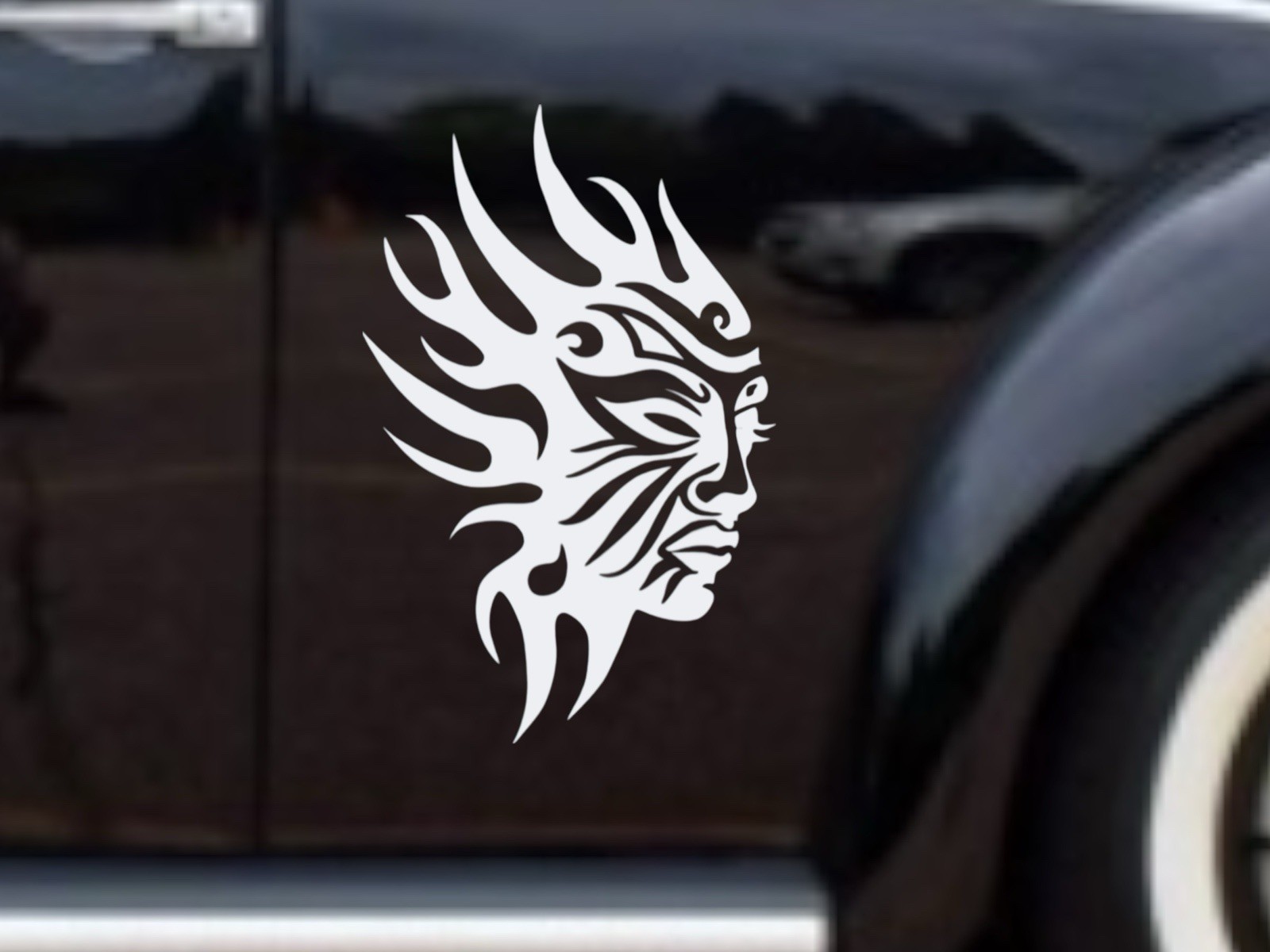 Tribal female warrior Decal for car Windows Laptops most Smooth Surfaces