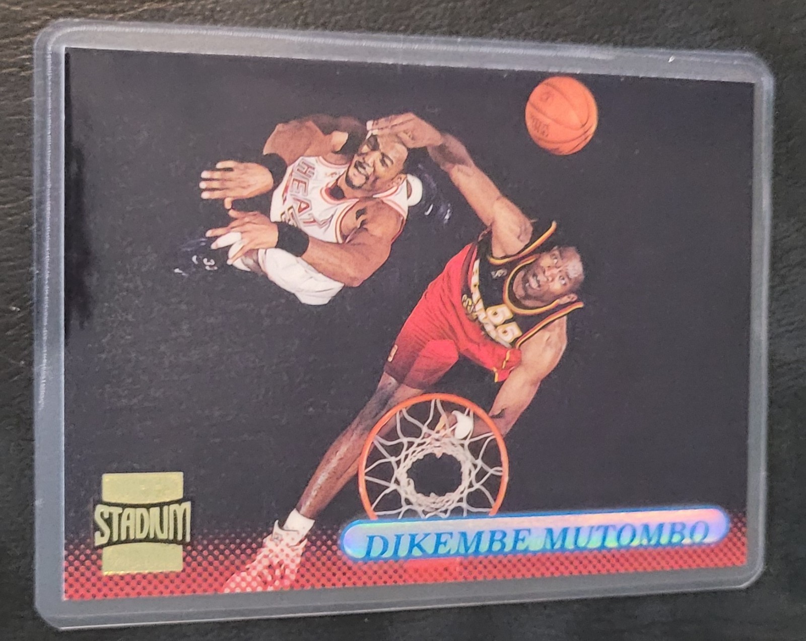 Dikembe Mutombo Basketball Card HOF Fridge/Locker/Cabinet Laminated Magnet