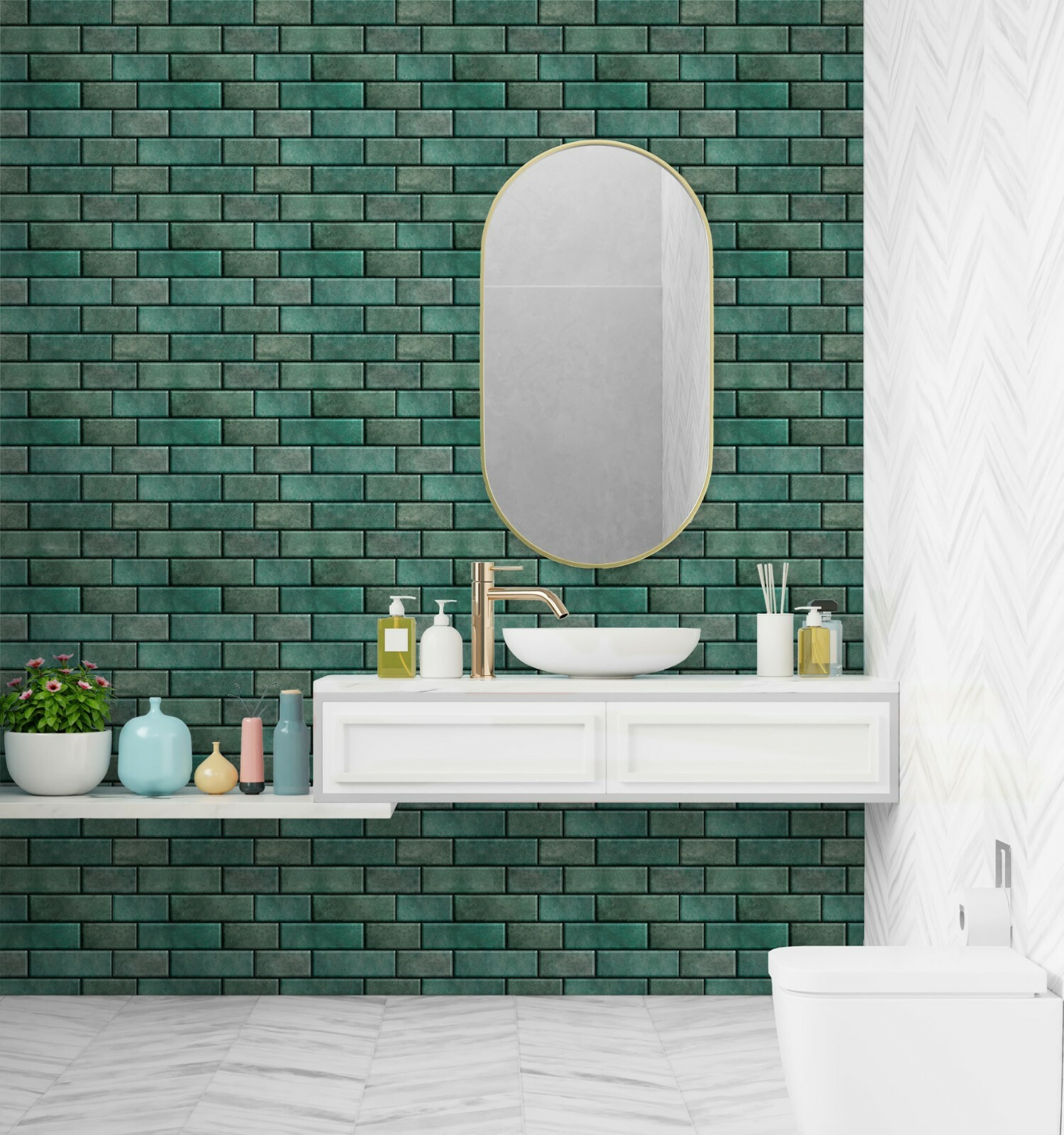 Mosaicowall Peel and Stick Kitchen Backsplash | Kitchen Tiles | Pack of 10 Tiles