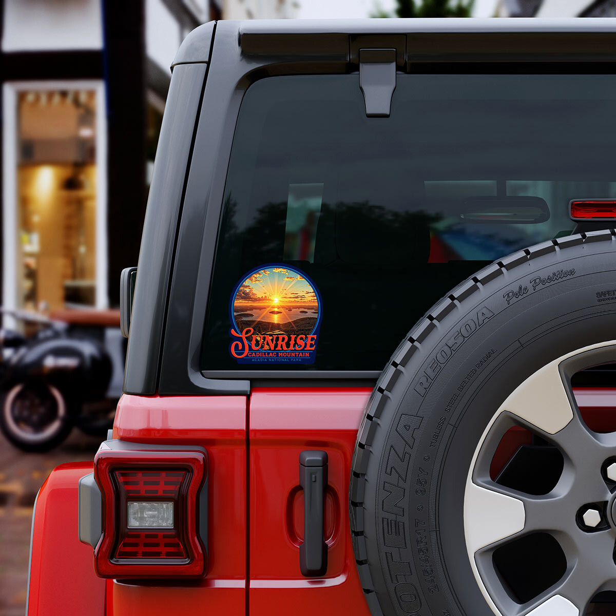 Cadillac Mountain Sunrise Acadia National Park Die Cut Sticker