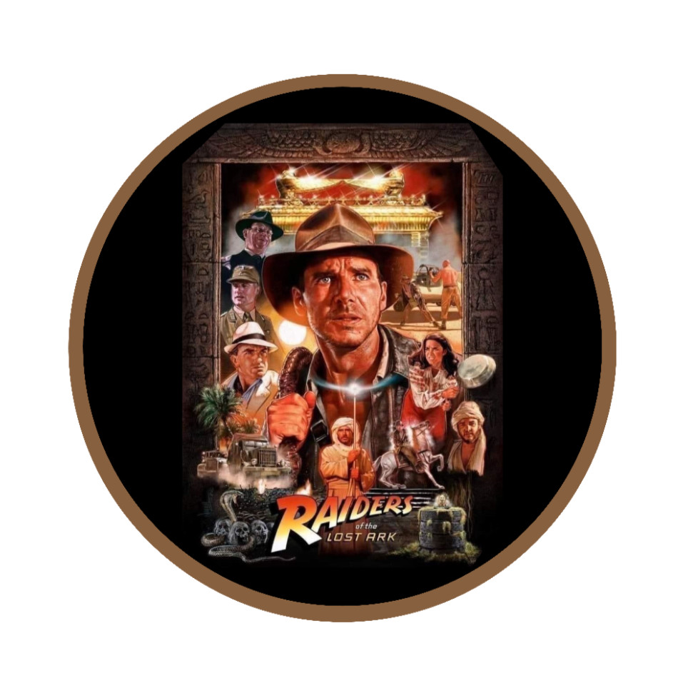 Movie – Indiana Jones – 4" Handmade Vinyl Decal Vehicle Laptop Cooler Cup 26-2