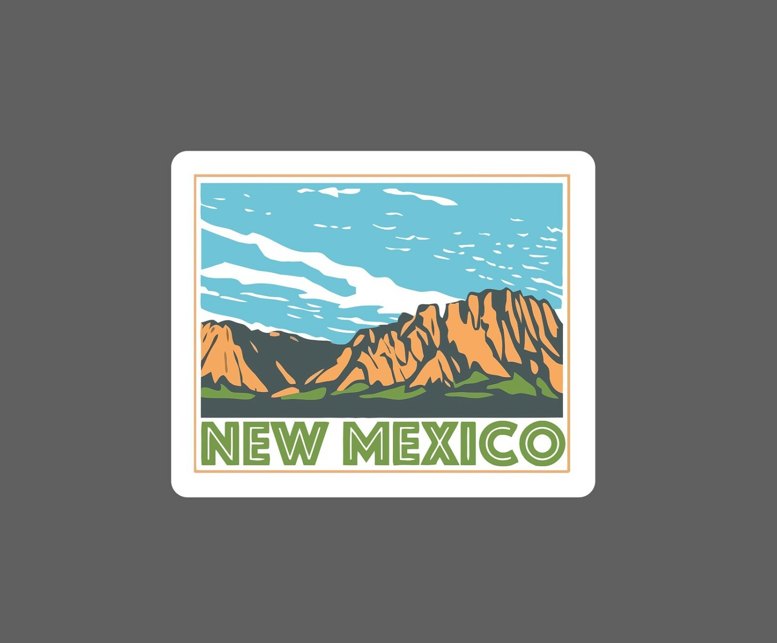 New Mexico Sticker Nature State Waterproof – Buy Any 4 For $1.75 Each Storewide!