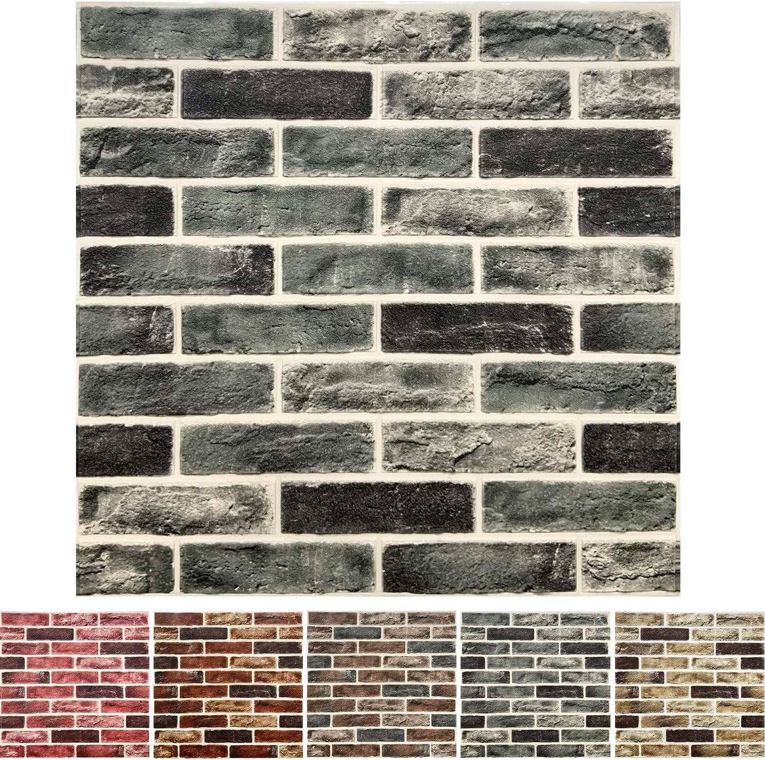 High-Quality Grey Faux Stone Wall Panel – 52 Sq.Ft Peel and Stick Design