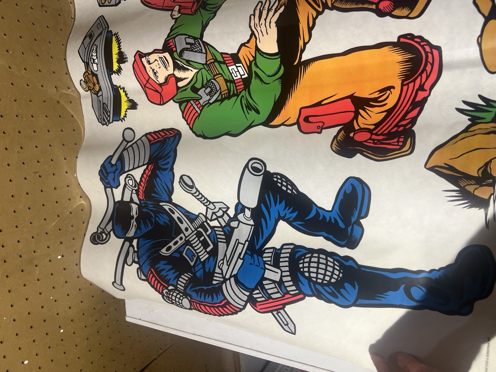 GI JOE 1990 VINTAGE PRISS PRINTS 30 PC BOX SET ROOM REUSABLE DECORATIONS STICKER