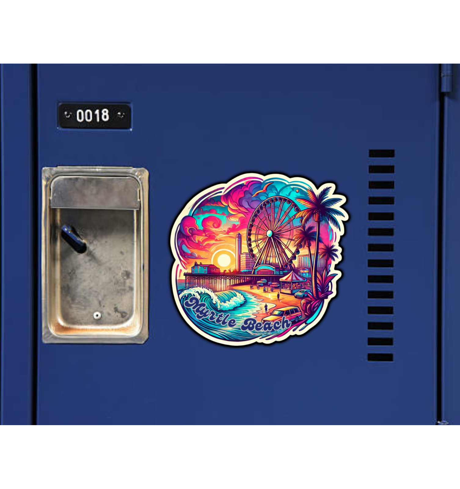 Myrtle Beach South Carolina Fridge Magnet or Laptop Sticker